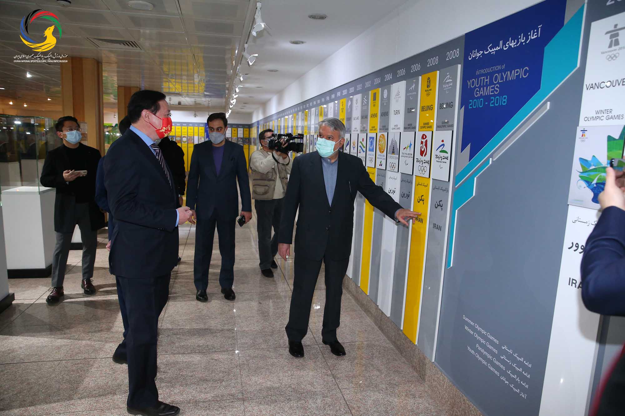 بازدید سفیر کشور چین و هیئت همراه از موزه ملی ورزش، المپیک، پارالمپیک