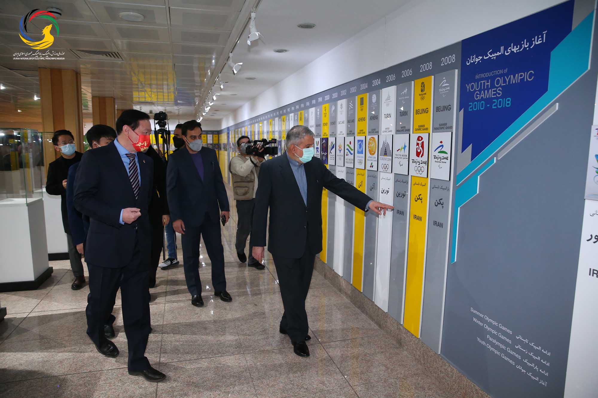 بازدید سفیر کشور چین و هیئت همراه از موزه ملی ورزش، المپیک، پارالمپیک