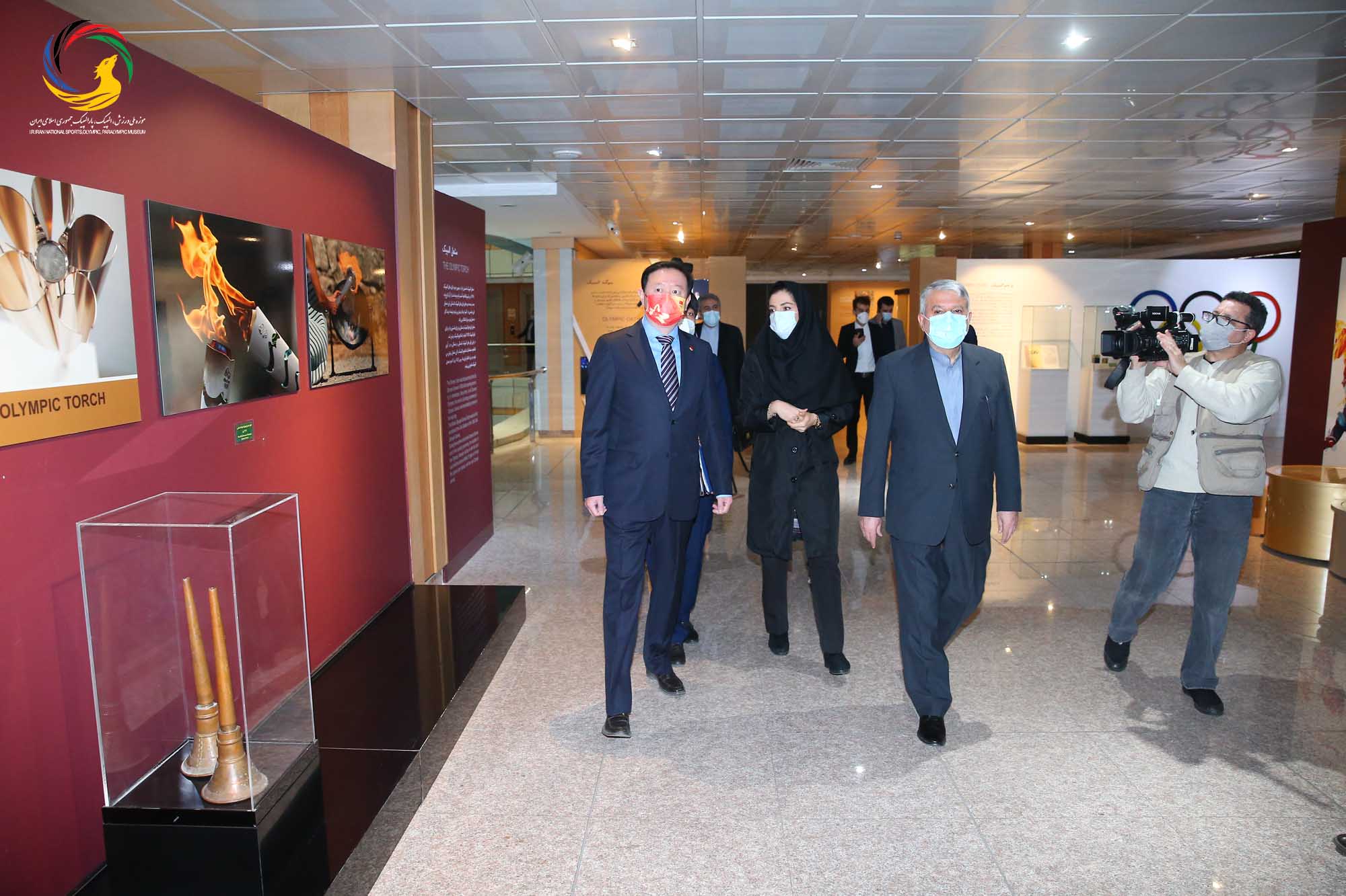 بازدید سفیر کشور چین و هیئت همراه از موزه ملی ورزش، المپیک، پارالمپیک