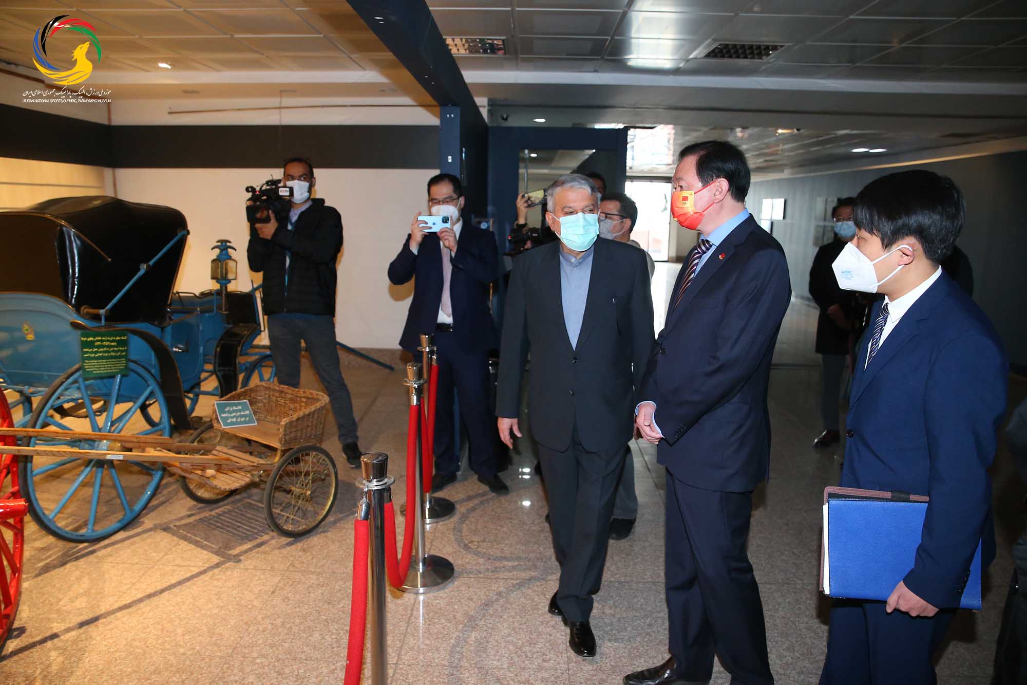 بازدید سفیر کشور چین و هیئت همراه از موزه ملی ورزش، المپیک، پارالمپیک