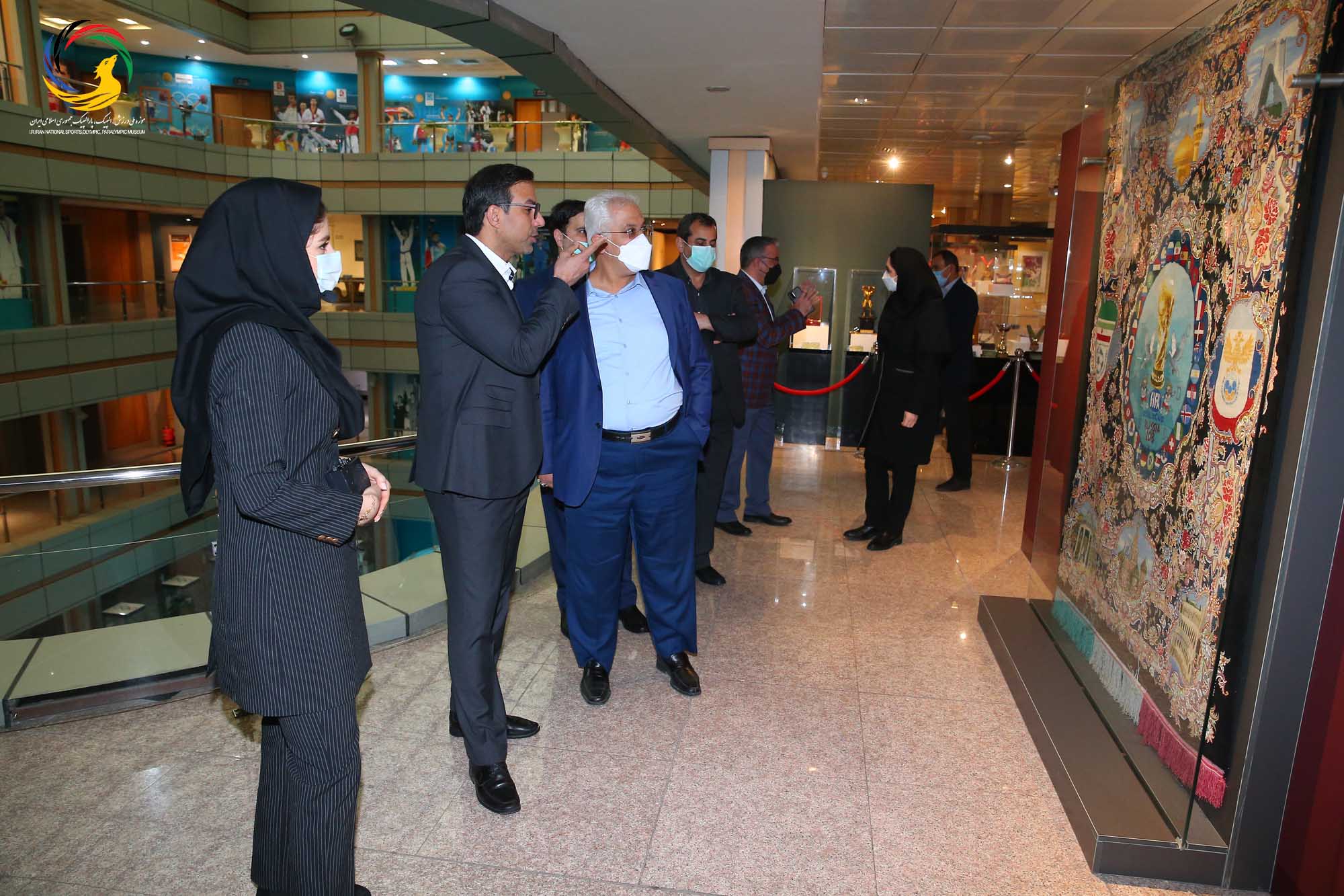بازدید ریاست اتاق بازرگانی ایران و قطر از موزه ملی ورزش، المپیک، پارالمپیک