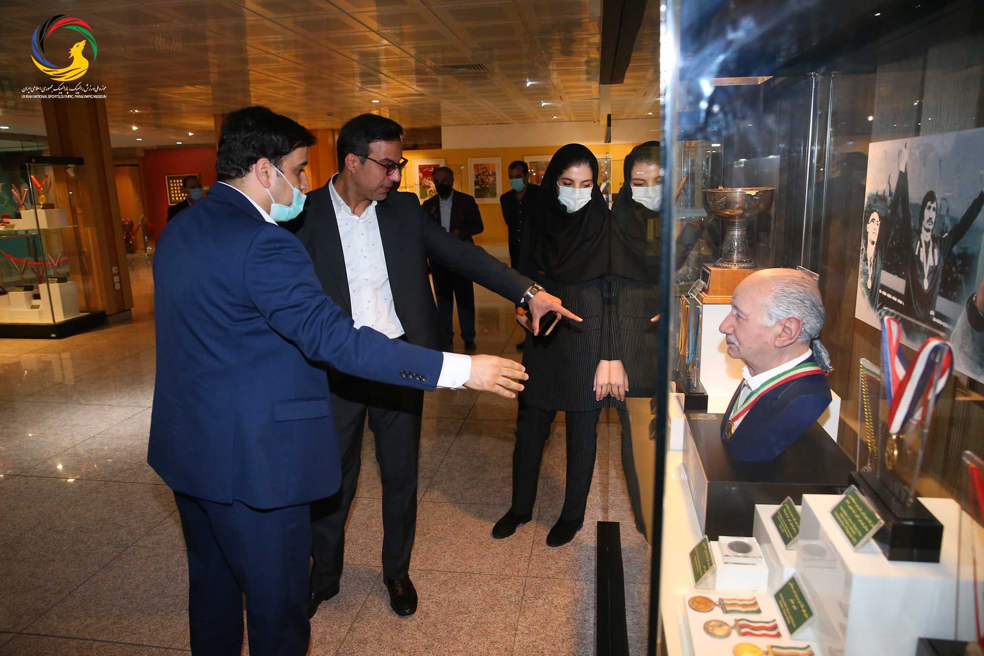 بازدید ریاست اتاق بازرگانی ایران و قطر از موزه ملی ورزش، المپیک، پارالمپیک
