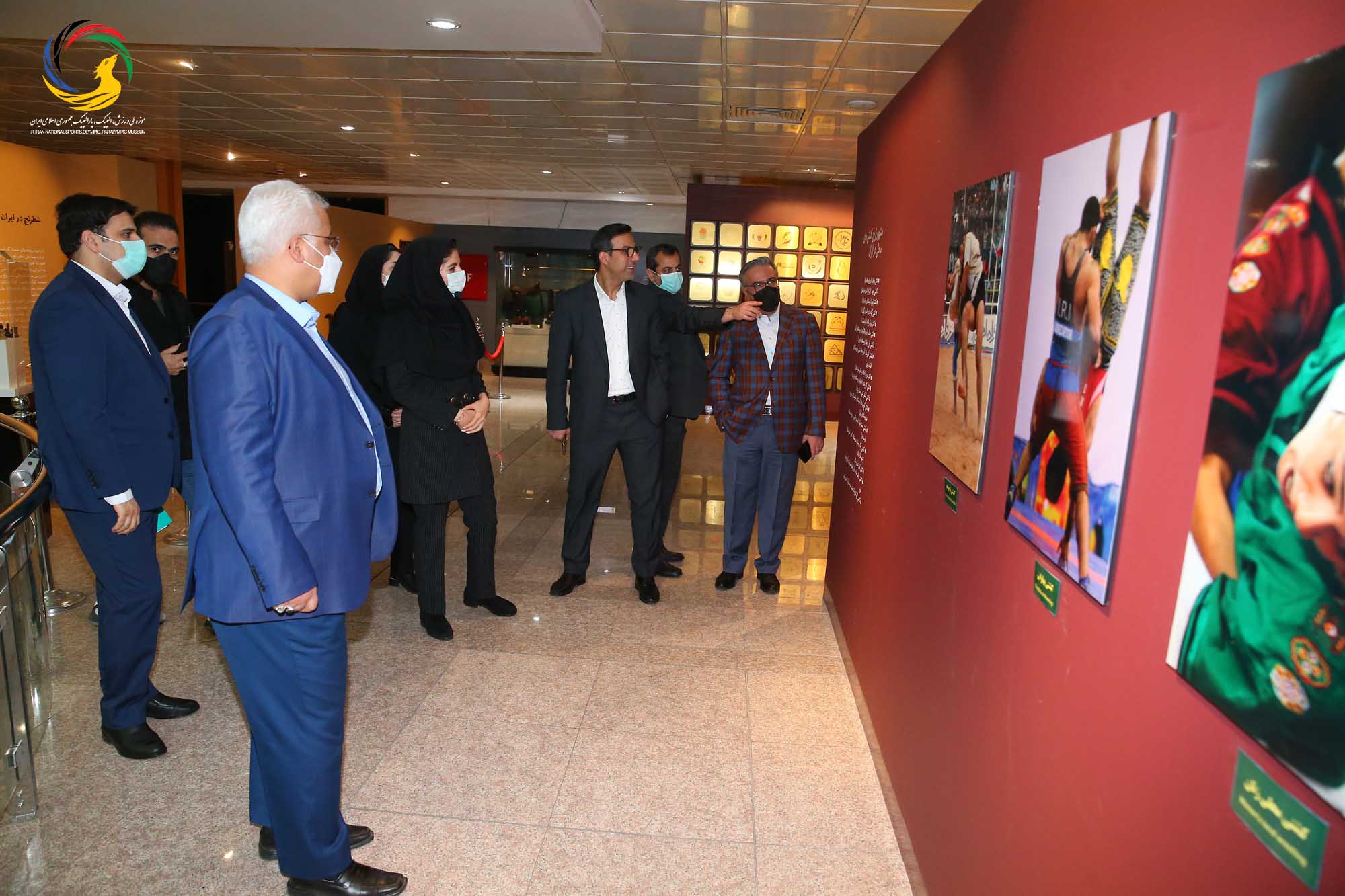 بازدید ریاست اتاق بازرگانی ایران و قطر از موزه ملی ورزش، المپیک، پارالمپیک