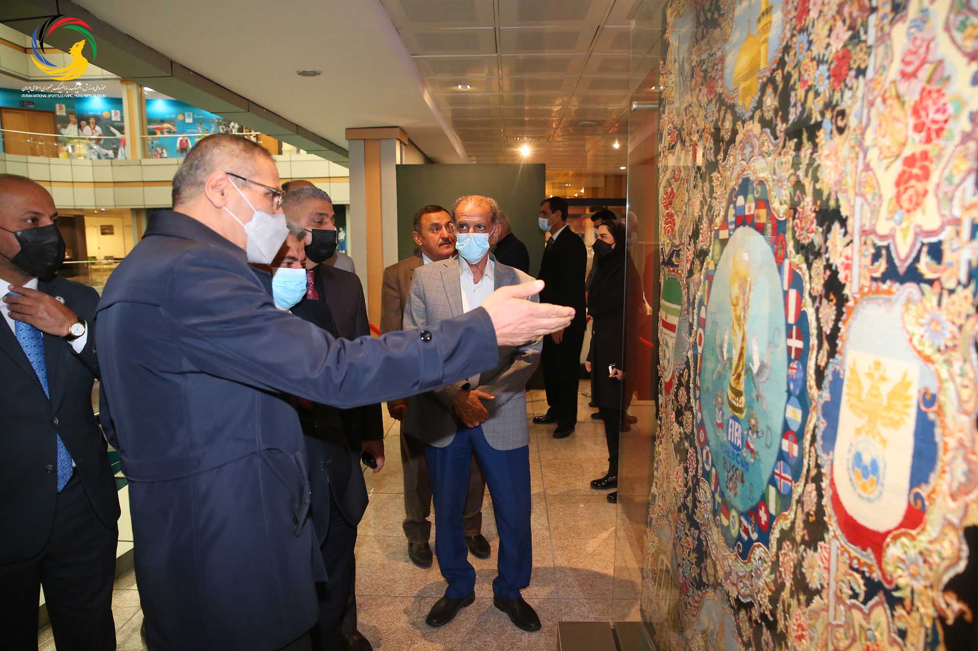 بازدید جمعی از روسای فدراسیون های ورزشی عراق از موزه ملی ورزش، المپیک، پارالمپیک