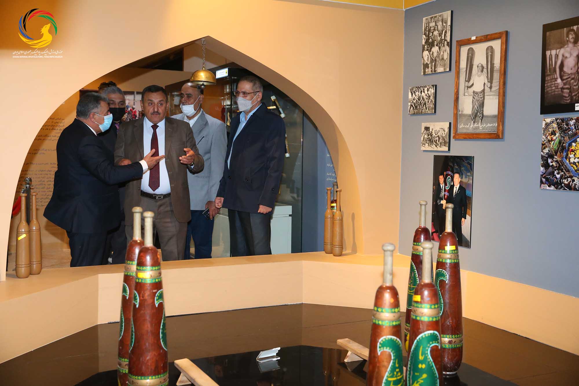 بازدید جمعی از روسای فدراسیون های ورزشی عراق از موزه ملی ورزش، المپیک، پارالمپیک