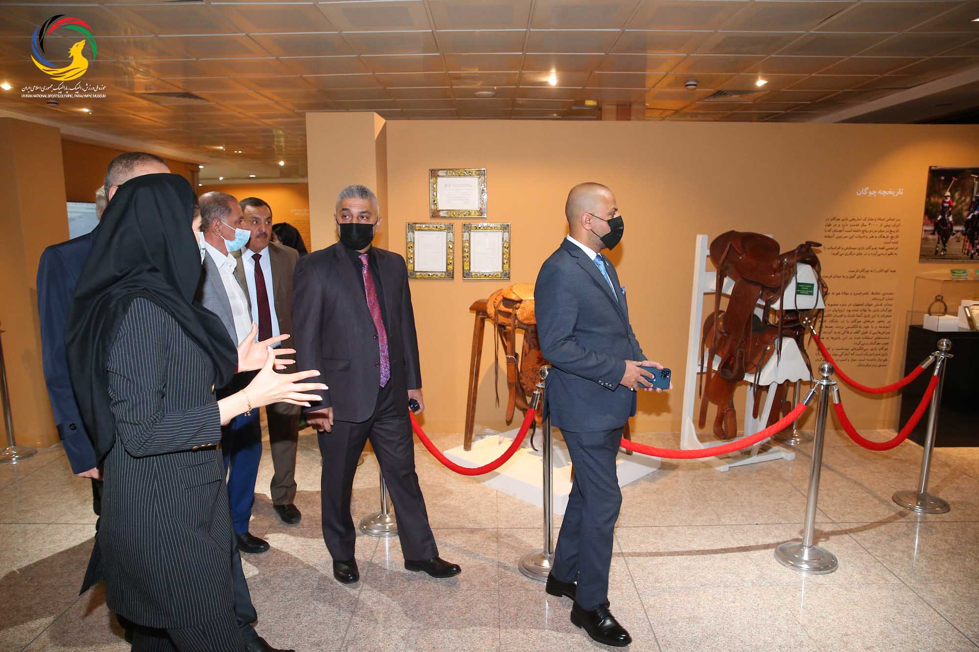 بازدید جمعی از روسای فدراسیون های ورزشی عراق از موزه ملی ورزش، المپیک، پارالمپیک