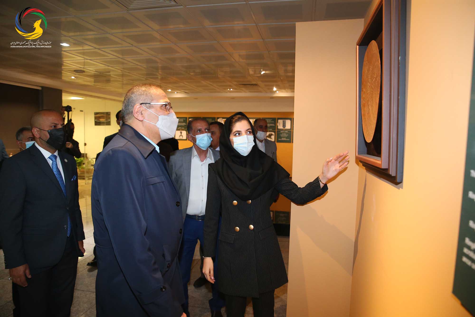 بازدید جمعی از روسای فدراسیون های ورزشی عراق از موزه ملی ورزش، المپیک، پارالمپیک