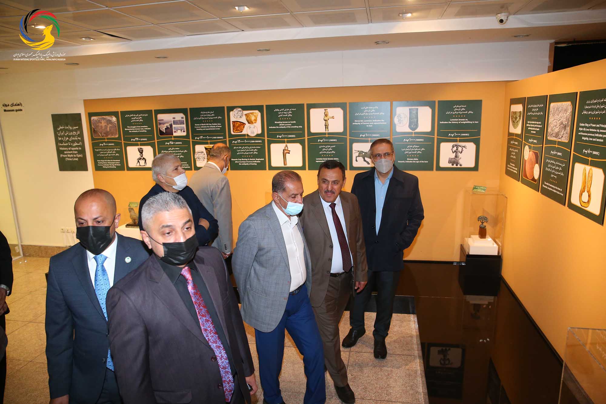 بازدید جمعی از روسای فدراسیون های ورزشی عراق از موزه ملی ورزش، المپیک، پارالمپیک