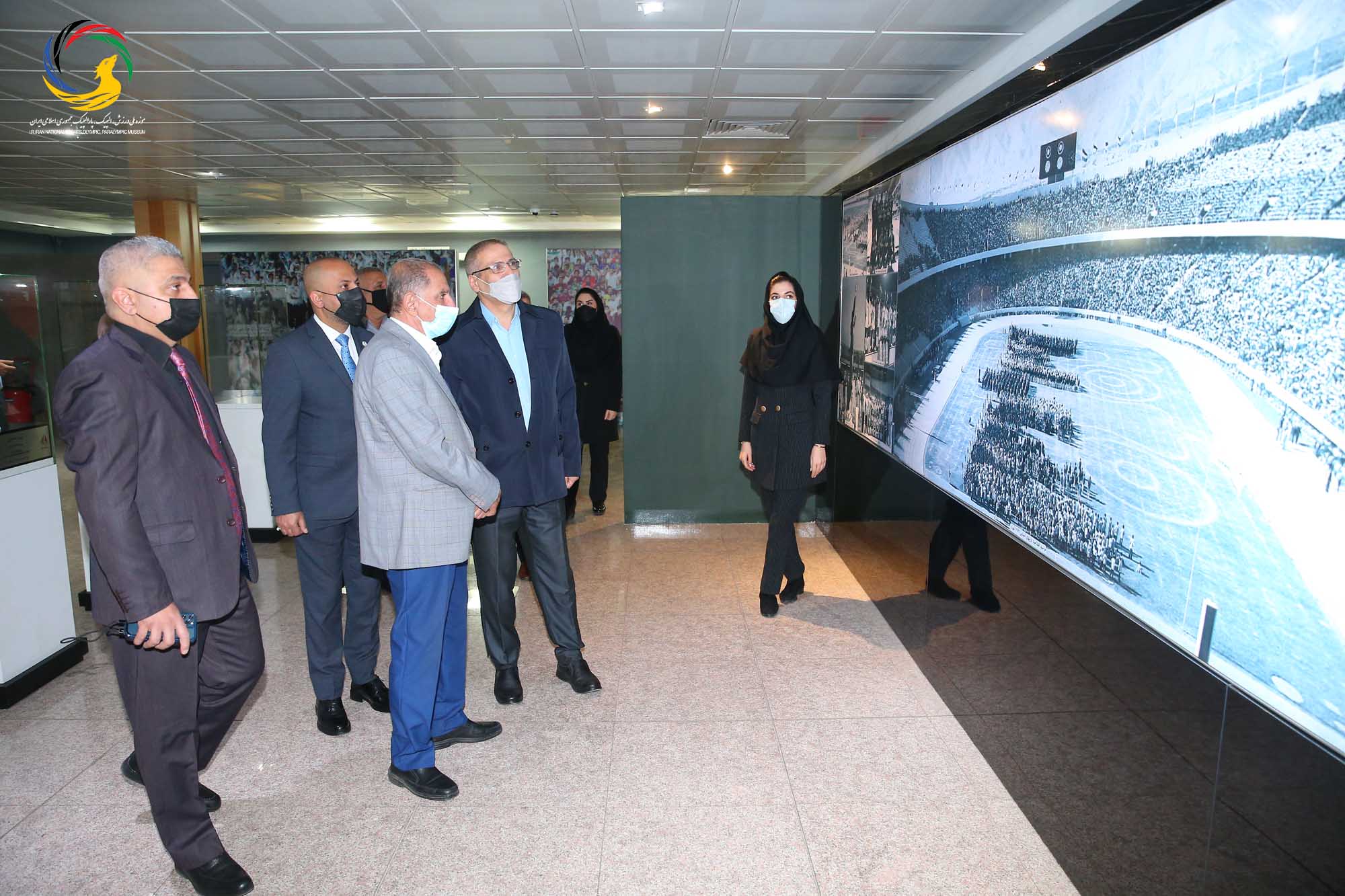 بازدید جمعی از روسای فدراسیون های ورزشی عراق از موزه ملی ورزش، المپیک، پارالمپیک