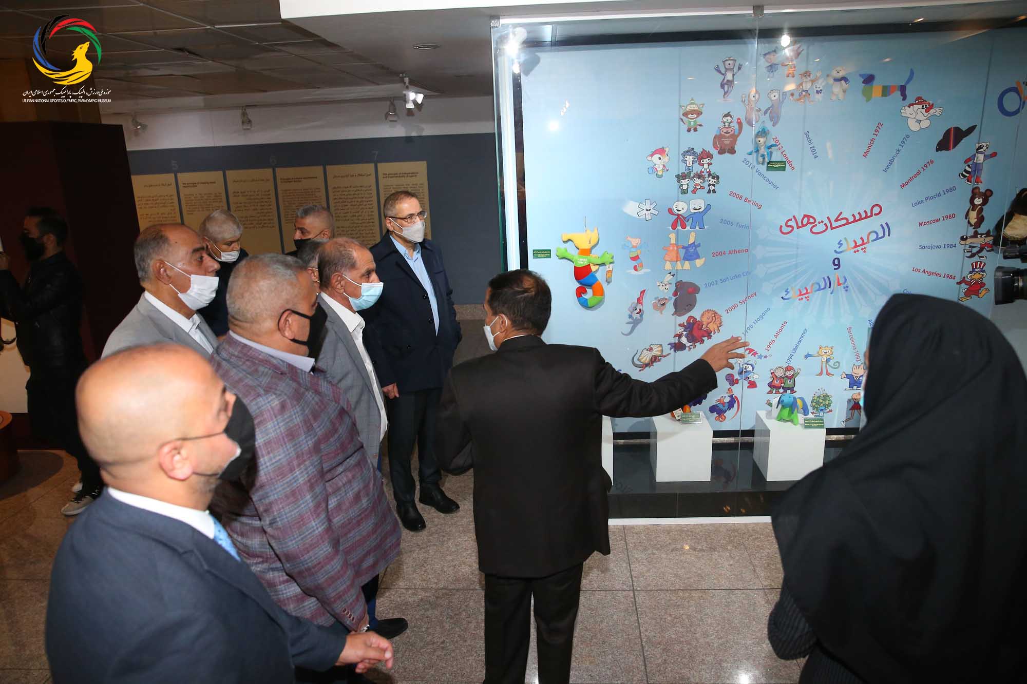 بازدید جمعی از روسای فدراسیون های ورزشی عراق از موزه ملی ورزش، المپیک، پارالمپیک
