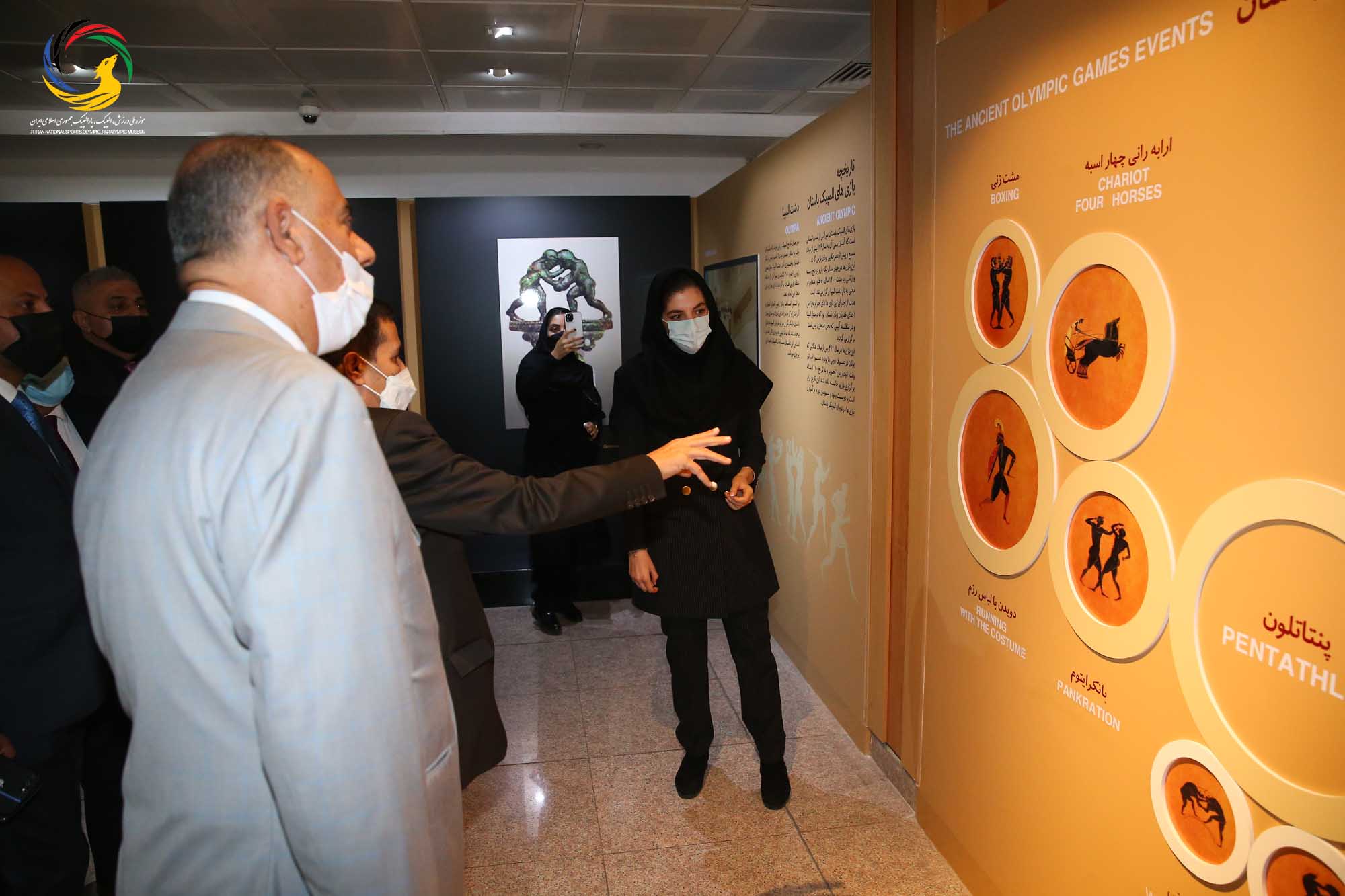 بازدید جمعی از روسای فدراسیون های ورزشی عراق از موزه ملی ورزش، المپیک، پارالمپیک
