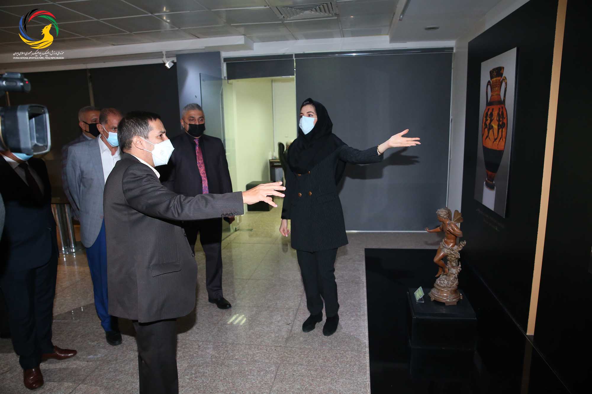 بازدید جمعی از روسای فدراسیون های ورزشی عراق از موزه ملی ورزش، المپیک، پارالمپیک