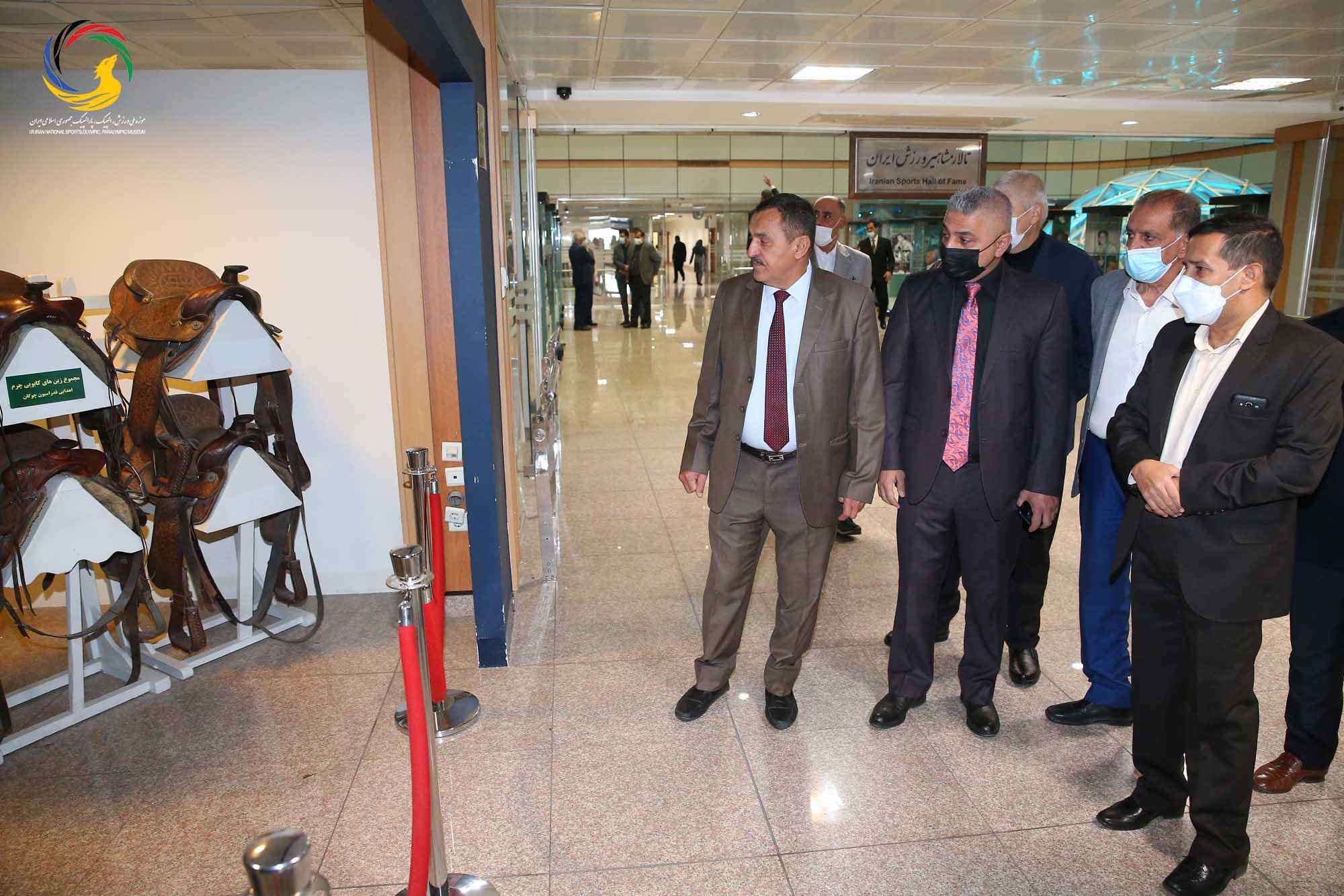 بازدید جمعی از روسای فدراسیون های ورزشی عراق از موزه ملی ورزش، المپیک، پارالمپیک