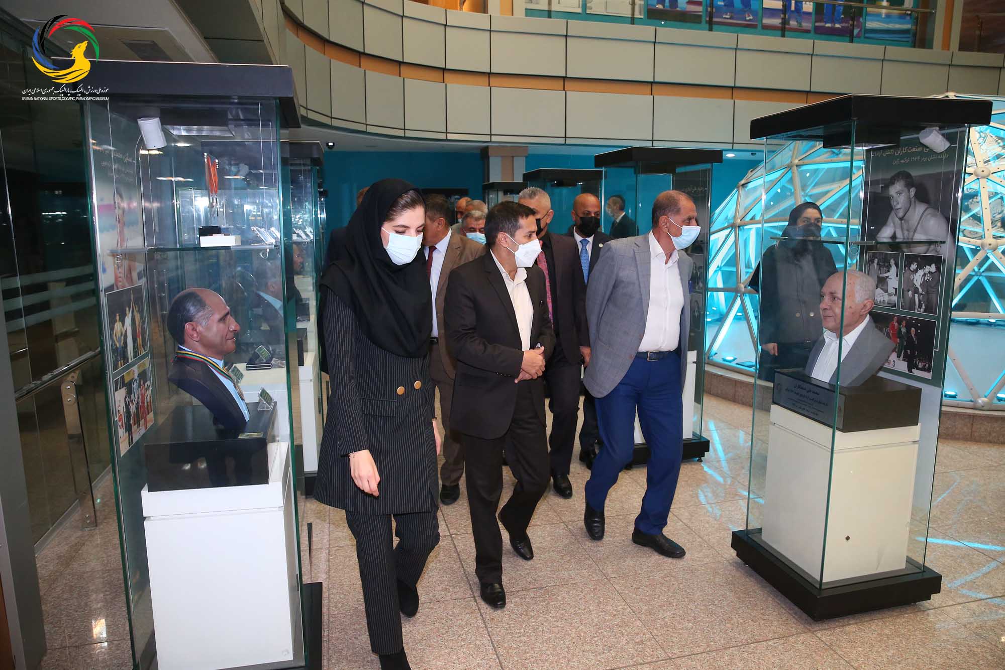 بازدید جمعی از روسای فدراسیون های ورزشی عراق از موزه ملی ورزش، المپیک، پارالمپیک