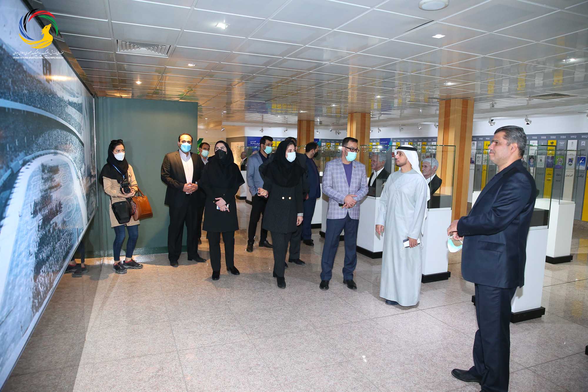 بازدید قیس عبدالله الظالعی رئیس اماراتی کنفدراسیون راگبی آسیا از موزه ملی ورزش، المپیک، پارالمپیک
