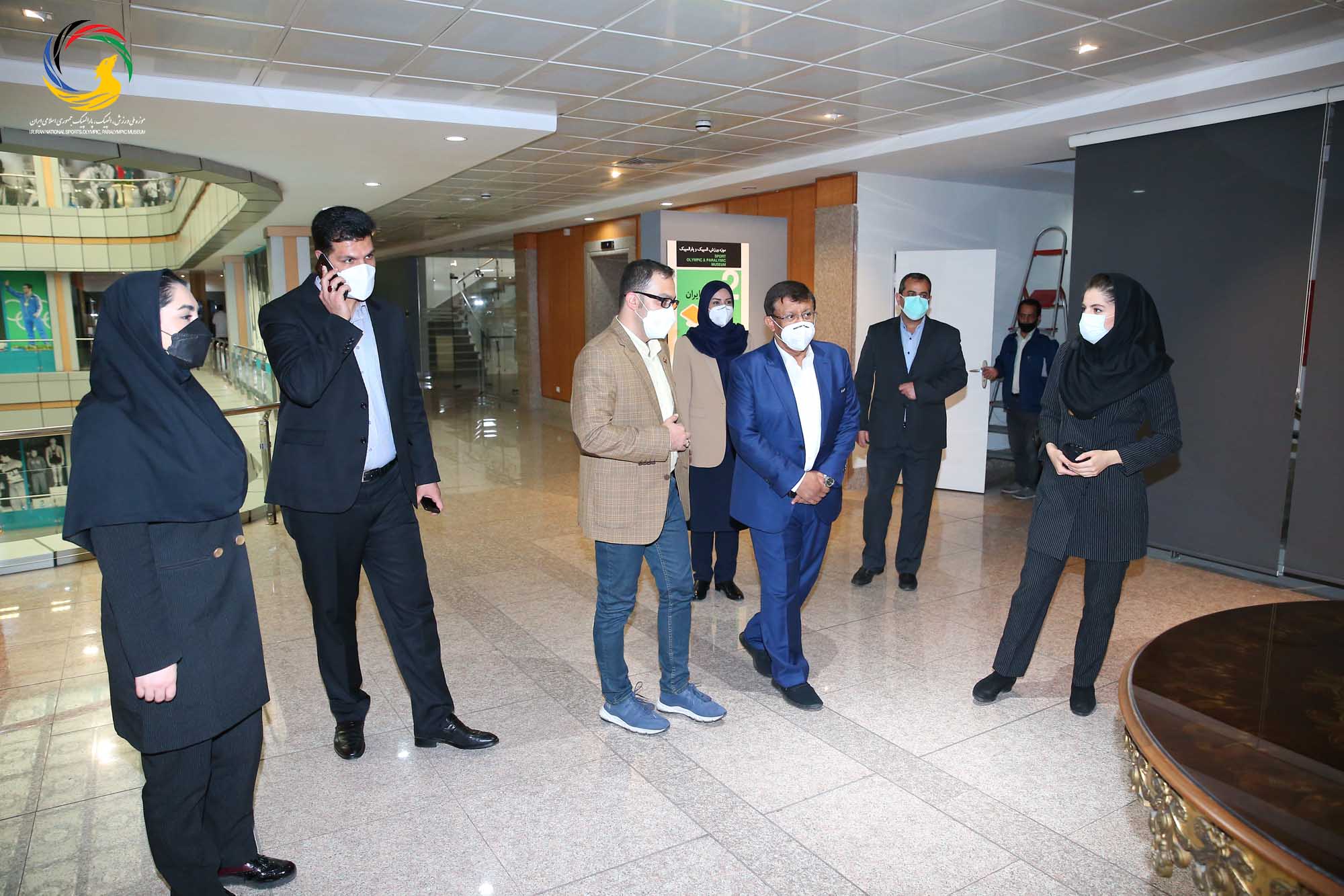 بازدید بدرالذیاب نایب رئیس فدراسیون بین المللی هندبال و خزانه دار فدراسیون هندبال آسیا