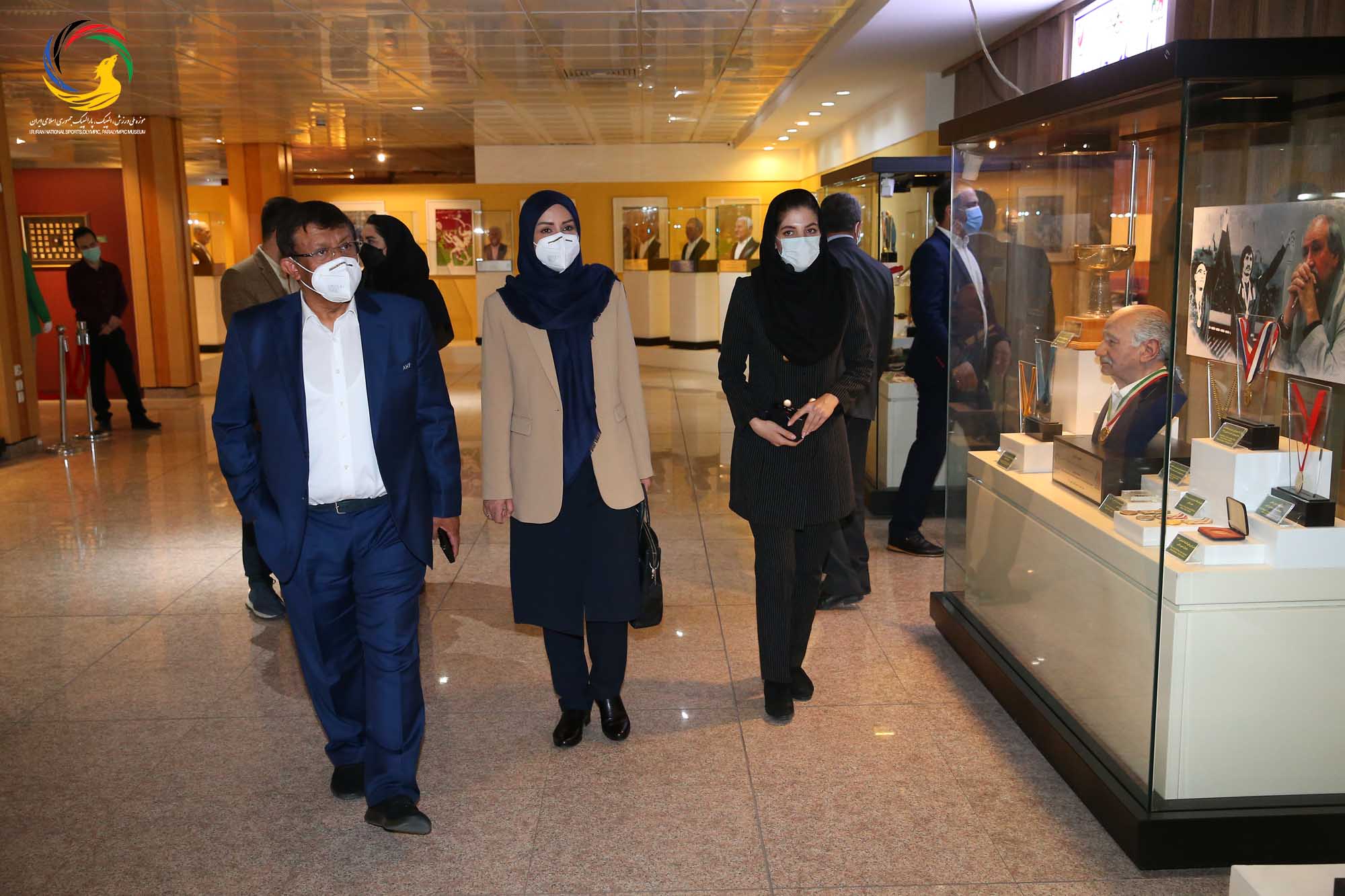 بازدید بدرالذیاب نایب رئیس فدراسیون بین المللی هندبال و خزانه دار فدراسیون هندبال آسیا