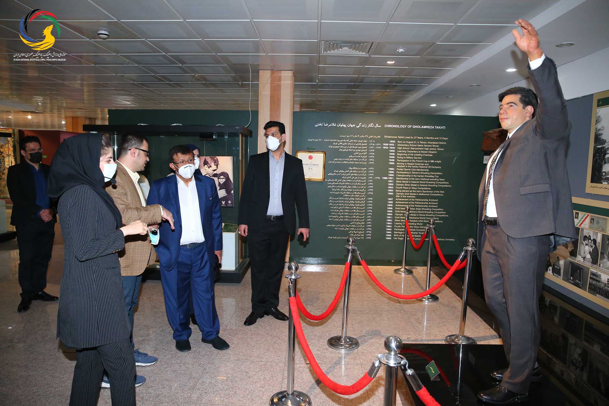 بازدید بدرالذیاب نایب رئیس فدراسیون بین المللی هندبال و خزانه دار فدراسیون هندبال آسیا