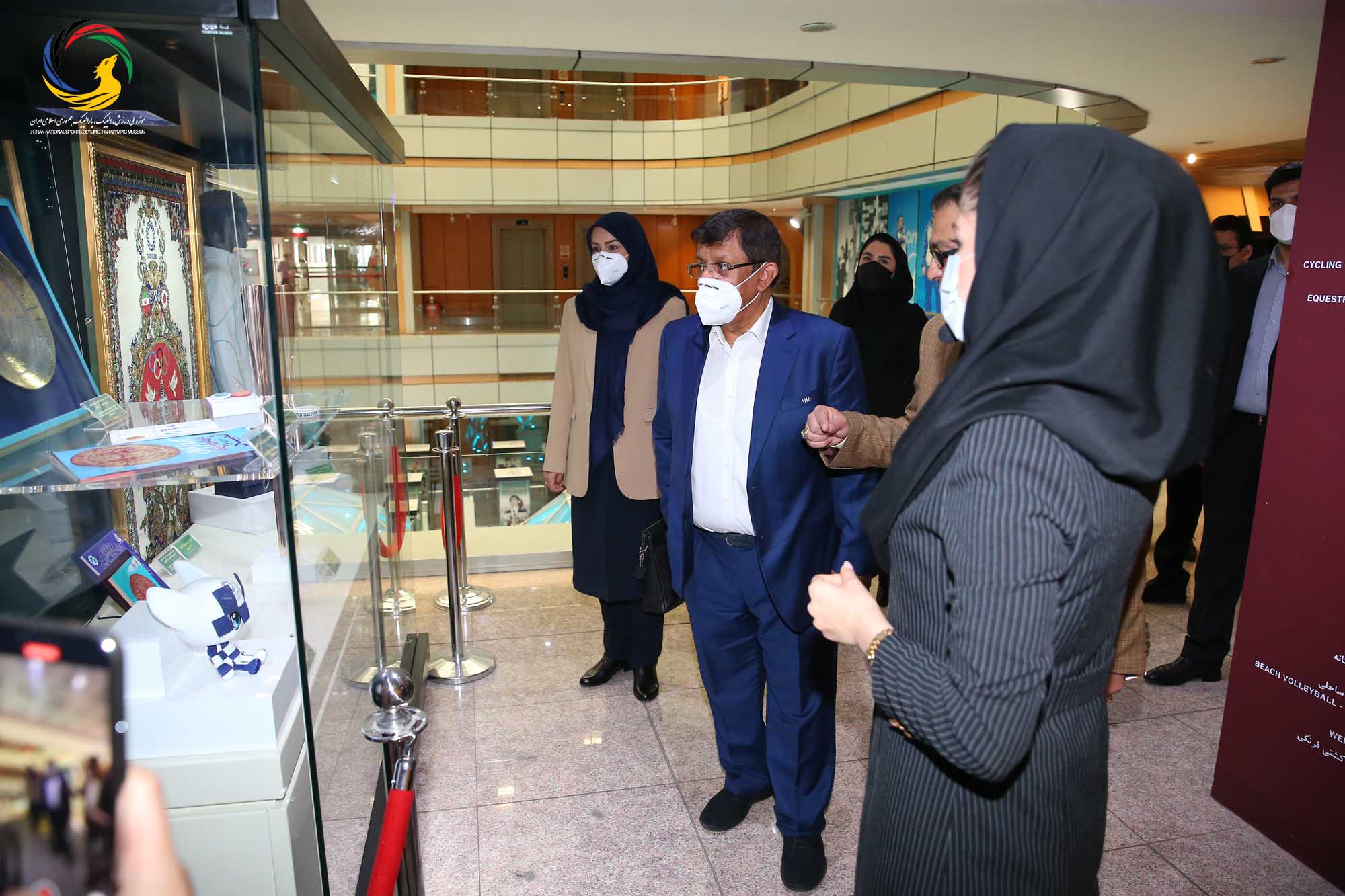 بازدید بدرالذیاب نایب رئیس فدراسیون بین المللی هندبال و خزانه دار فدراسیون هندبال آسیا