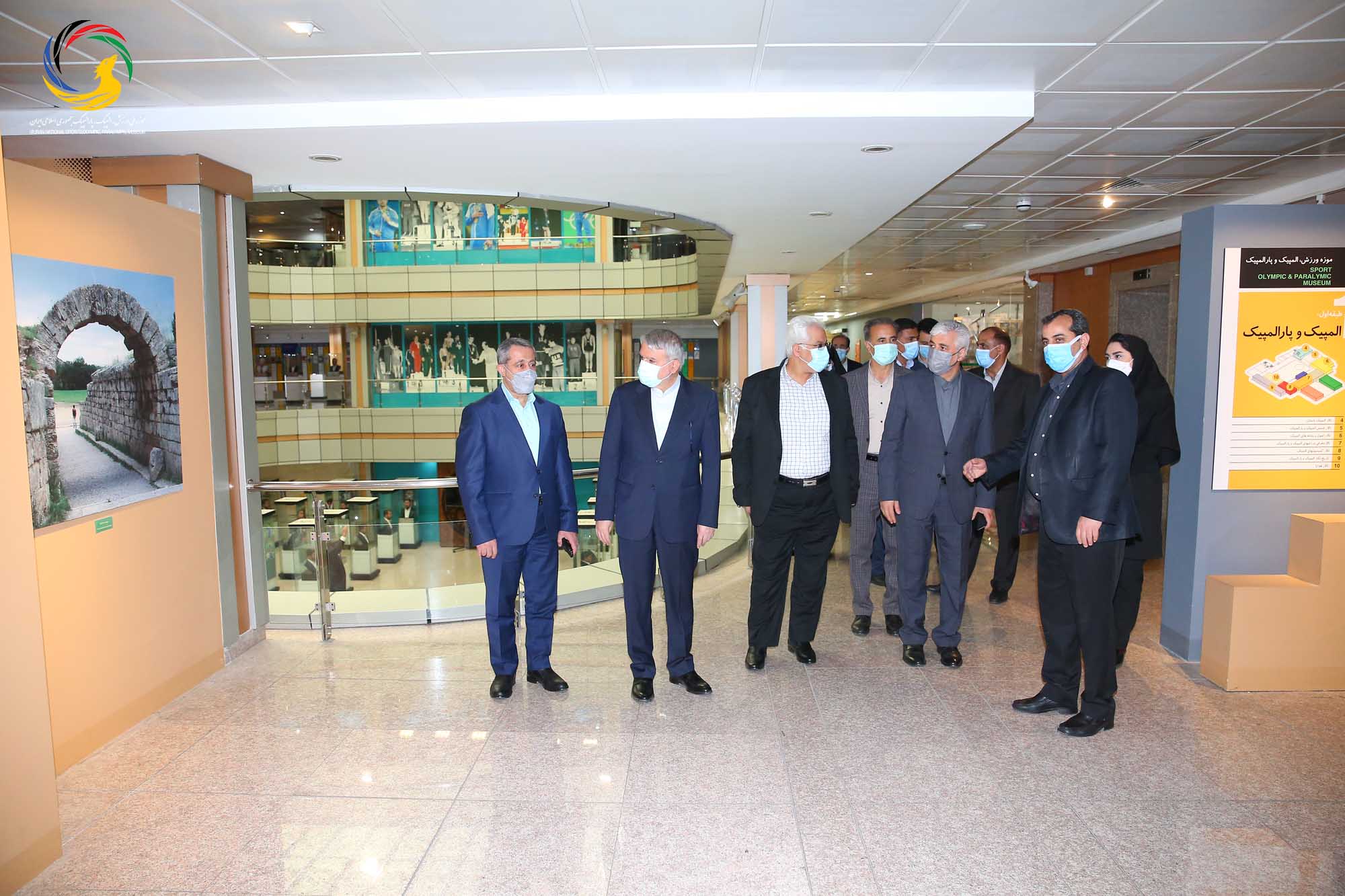 بازدید دکتر حمید سجادی وزیر ورزش و جوانان از موزه ملی ورزش، المپیک، پارالمپیک
