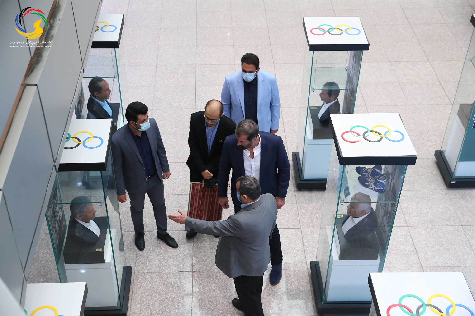 بازدید وسلین وویویچ سرمربی تیم ملی هندبال ایران از موزه ملی ورزش، المپیک، پارالمپیک