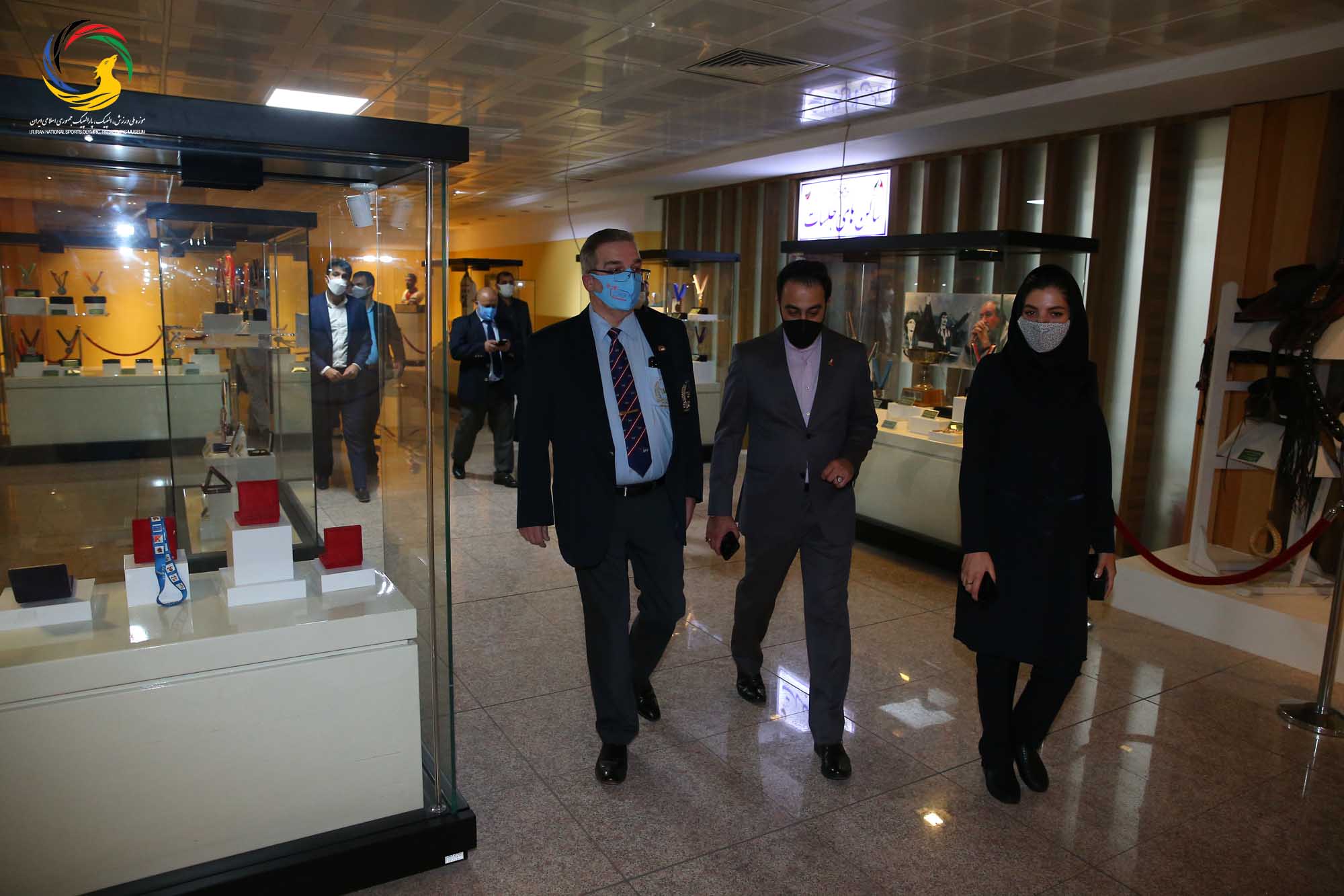 بازدید گاستون پاراژ رئیس فدراسیون جهانی پاورلیفتینگ از موزه ملی ورزش، المپیک، پارالمپیک