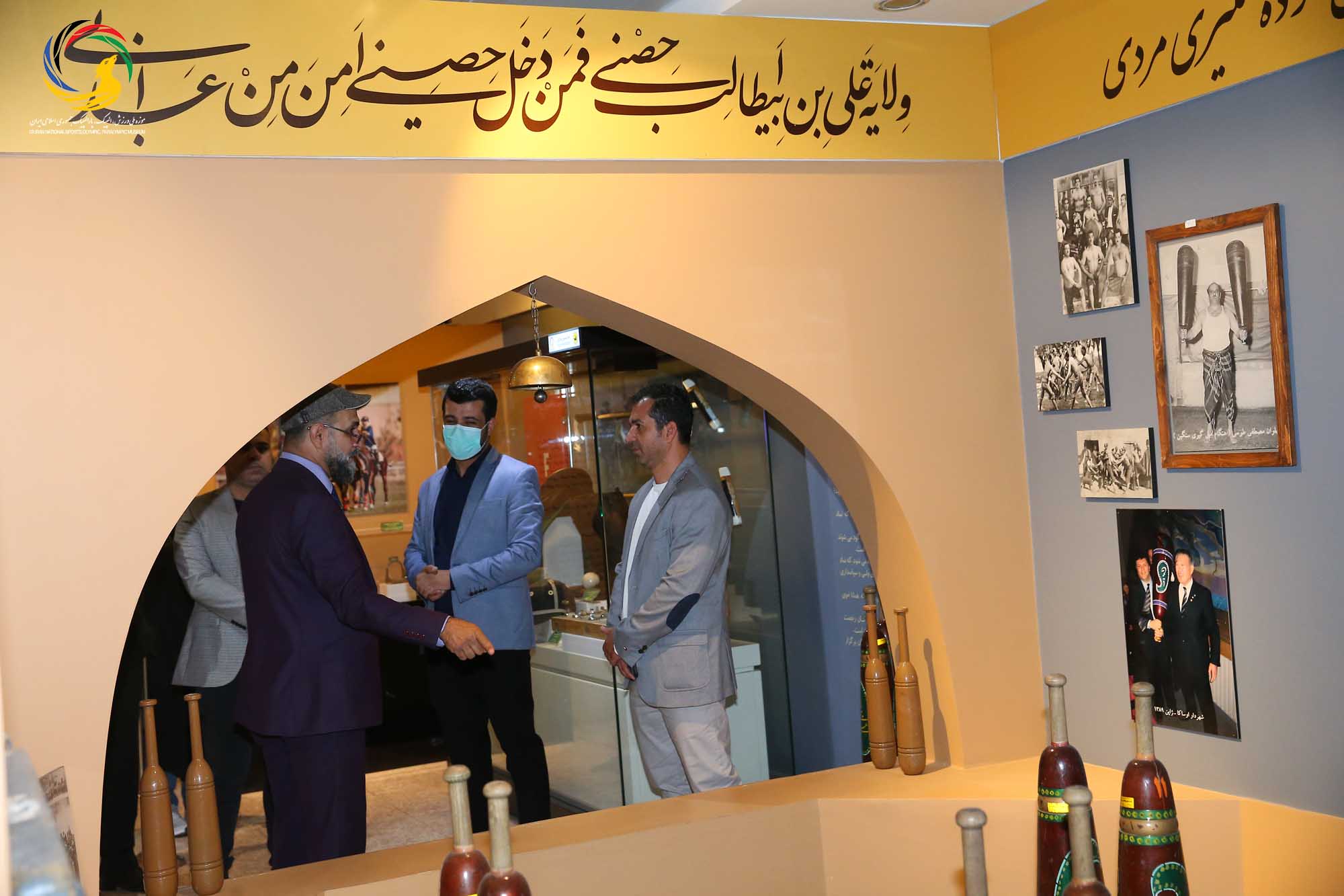 بازدید دکتر صفا صاحب نیف رئیس فدراسیون تنیس عراق از موزه ملی ورزش، المپیک، پارالمپیک