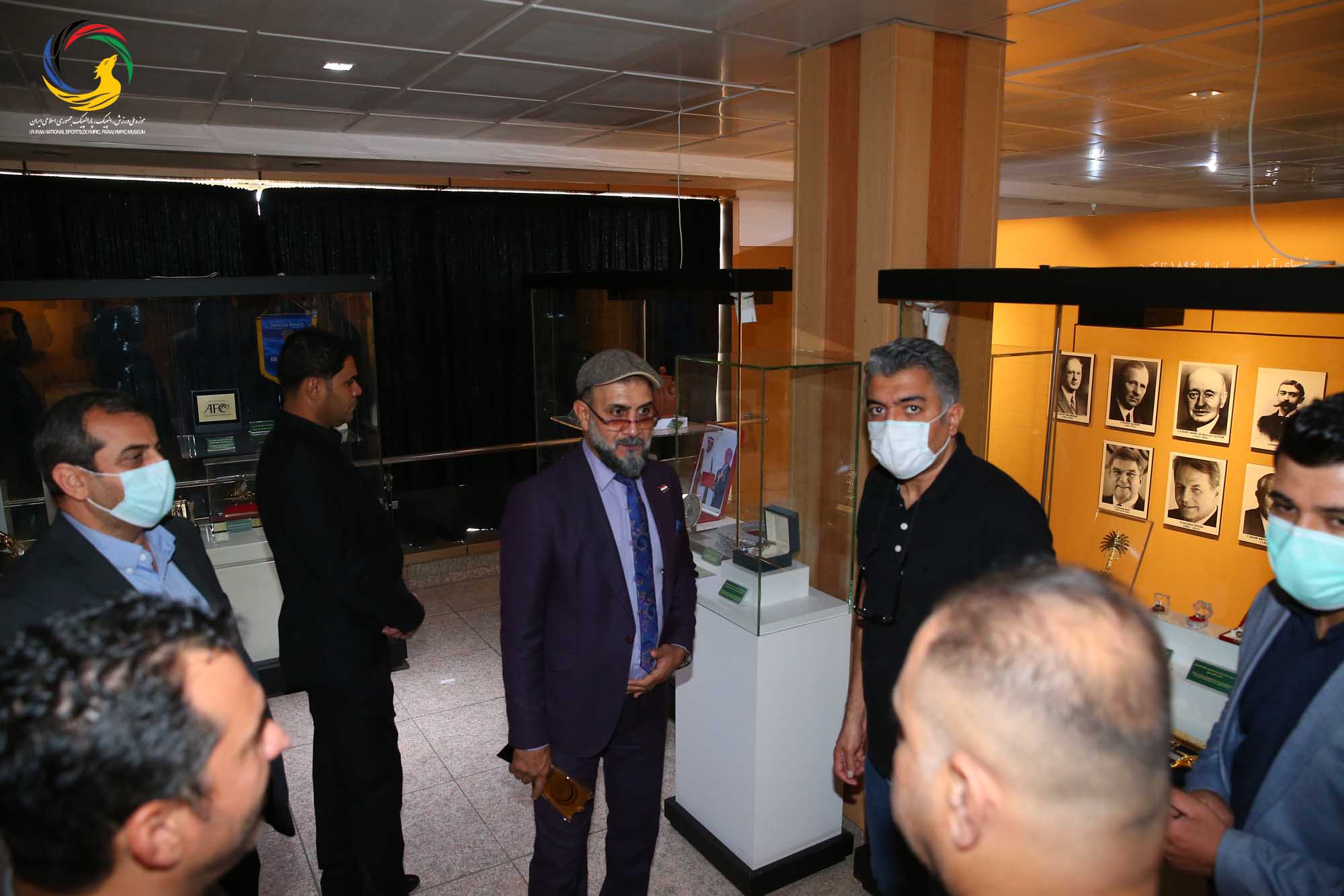 بازدید دکتر صفا صاحب نیف رئیس فدراسیون تنیس عراق از موزه ملی ورزش، المپیک، پارالمپیک