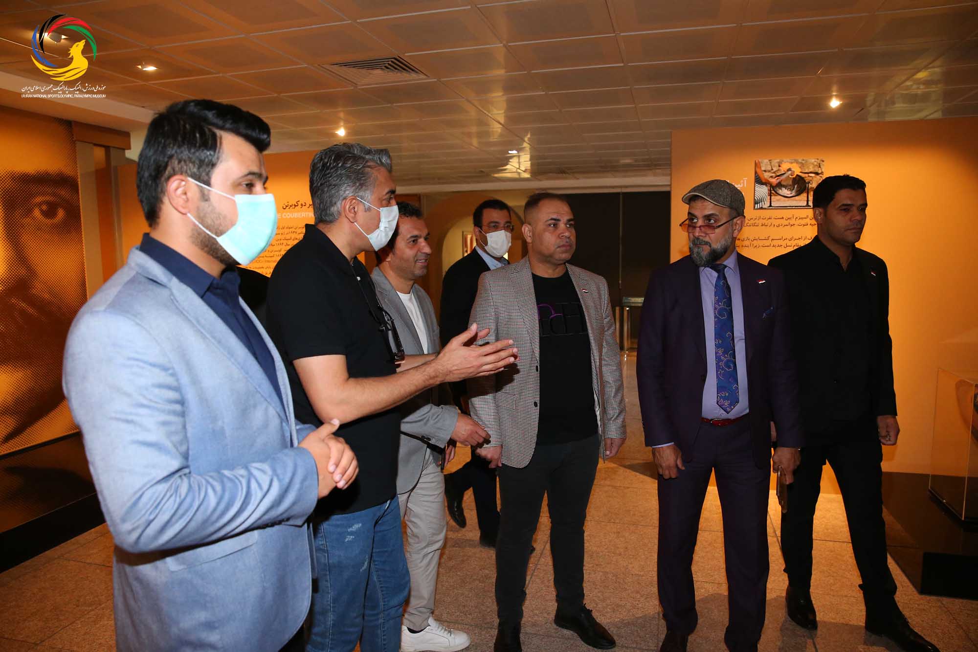 بازدید دکتر صفا صاحب نیف رئیس فدراسیون تنیس عراق از موزه ملی ورزش، المپیک، پارالمپیک