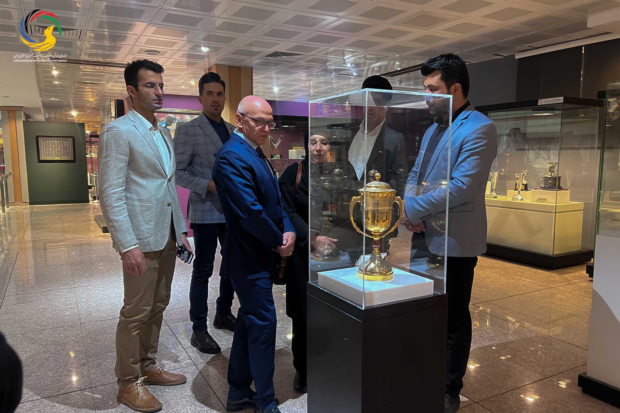 بازدید آندری نوویکوو مدرس جهانی پیلاتس و عضو کنفدراسیون پیلاتس از موزه ملی ورزش، المپیک، پارالمپیک