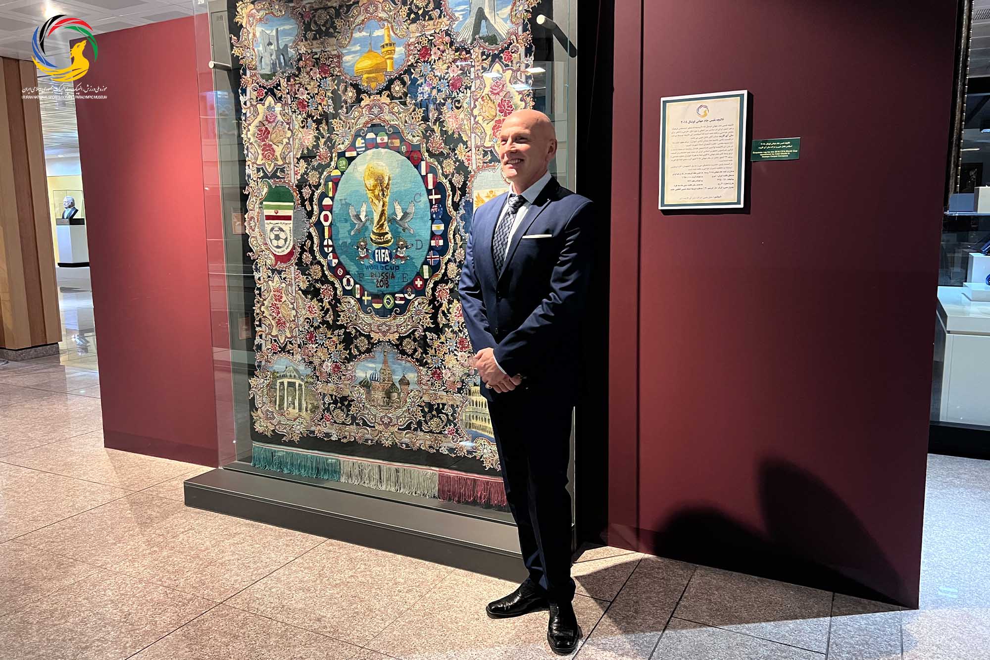 بازدید آندری نوویکوو مدرس جهانی پیلاتس و عضو کنفدراسیون پیلاتس از موزه ملی ورزش، المپیک، پارالمپیک