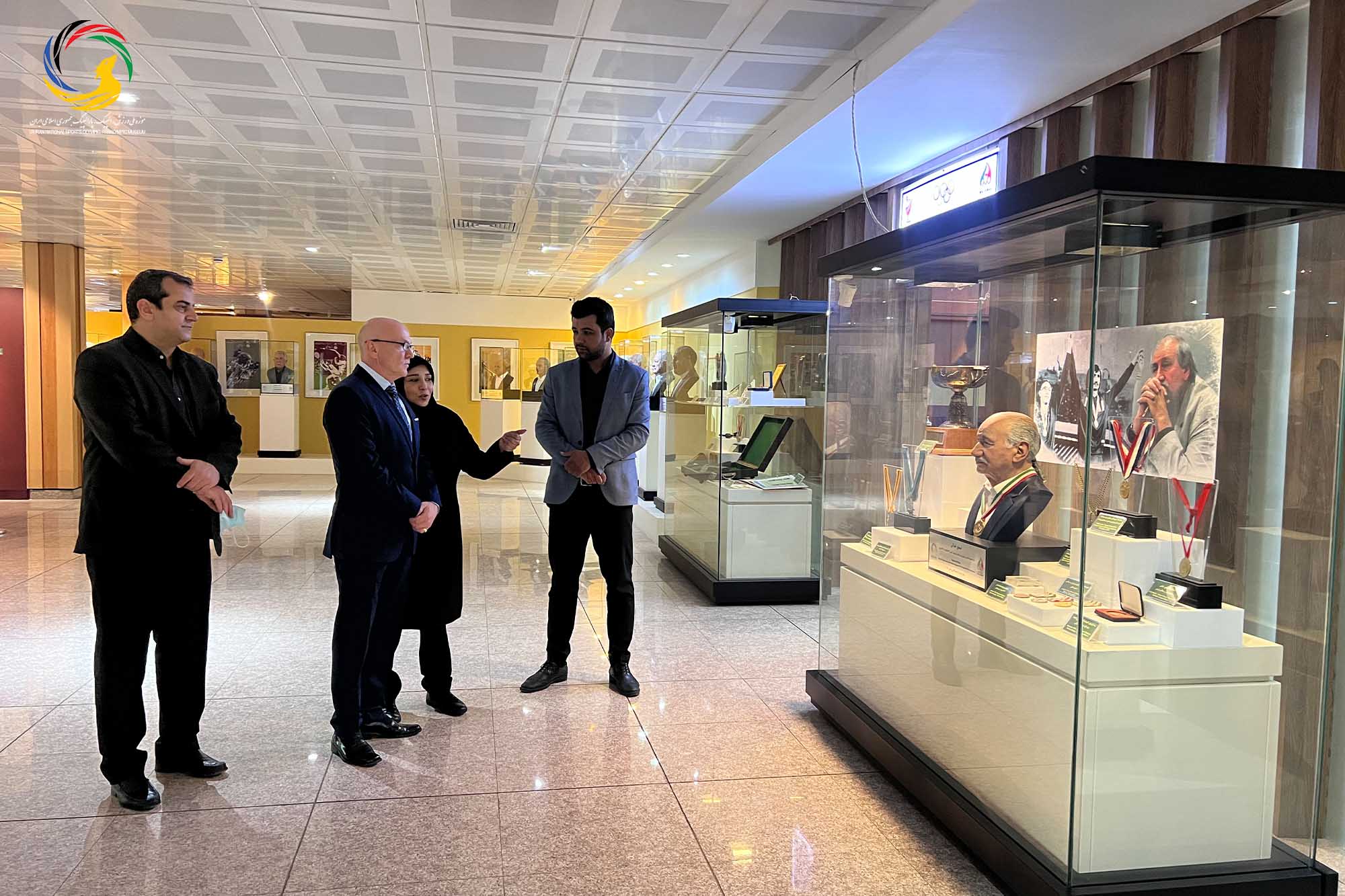 بازدید آندری نوویکوو مدرس جهانی پیلاتس و عضو کنفدراسیون پیلاتس از موزه ملی ورزش، المپیک، پارالمپیک