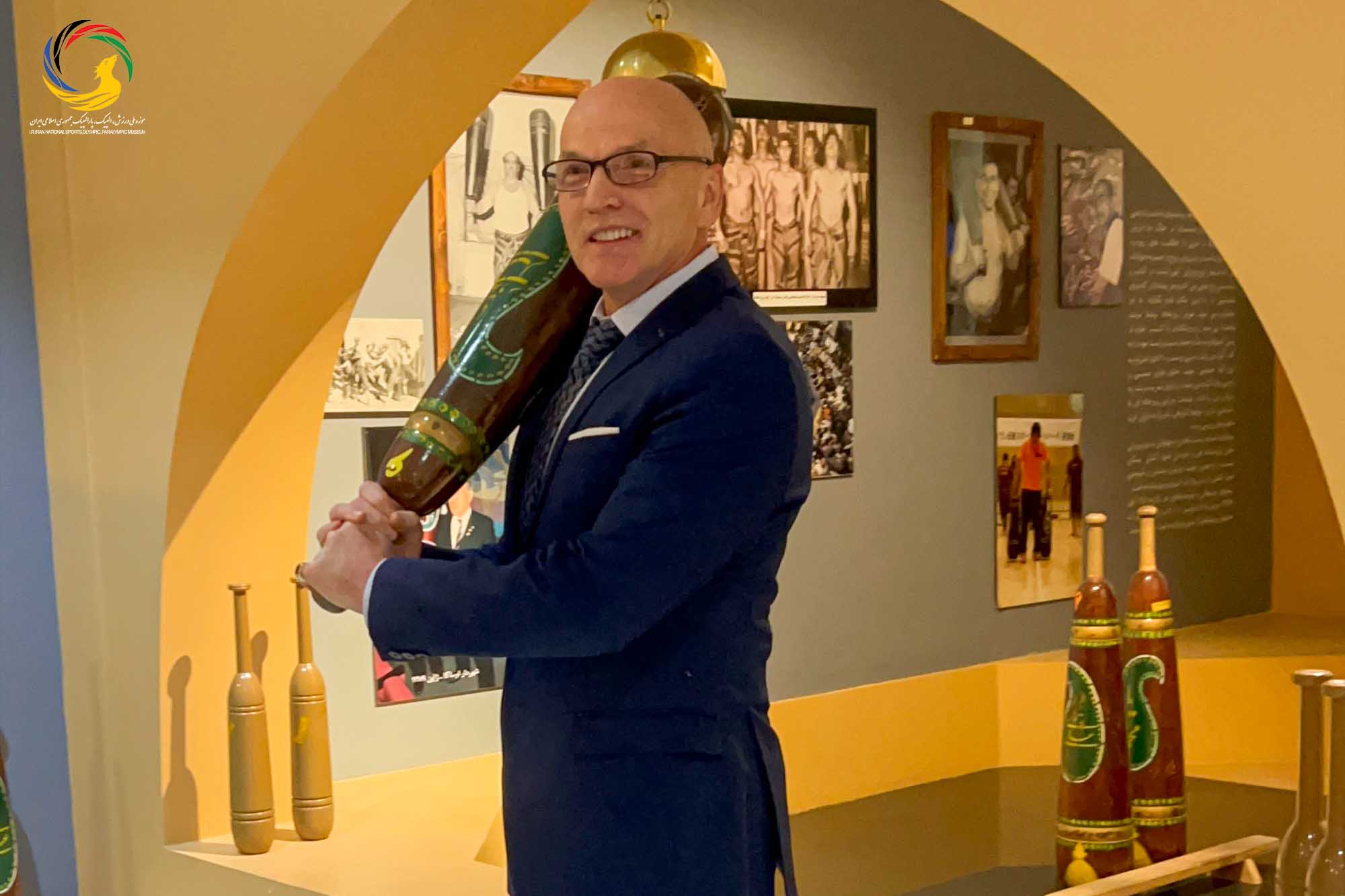 بازدید آندری نوویکوو مدرس جهانی پیلاتس و عضو کنفدراسیون پیلاتس از موزه ملی ورزش، المپیک، پارالمپیک