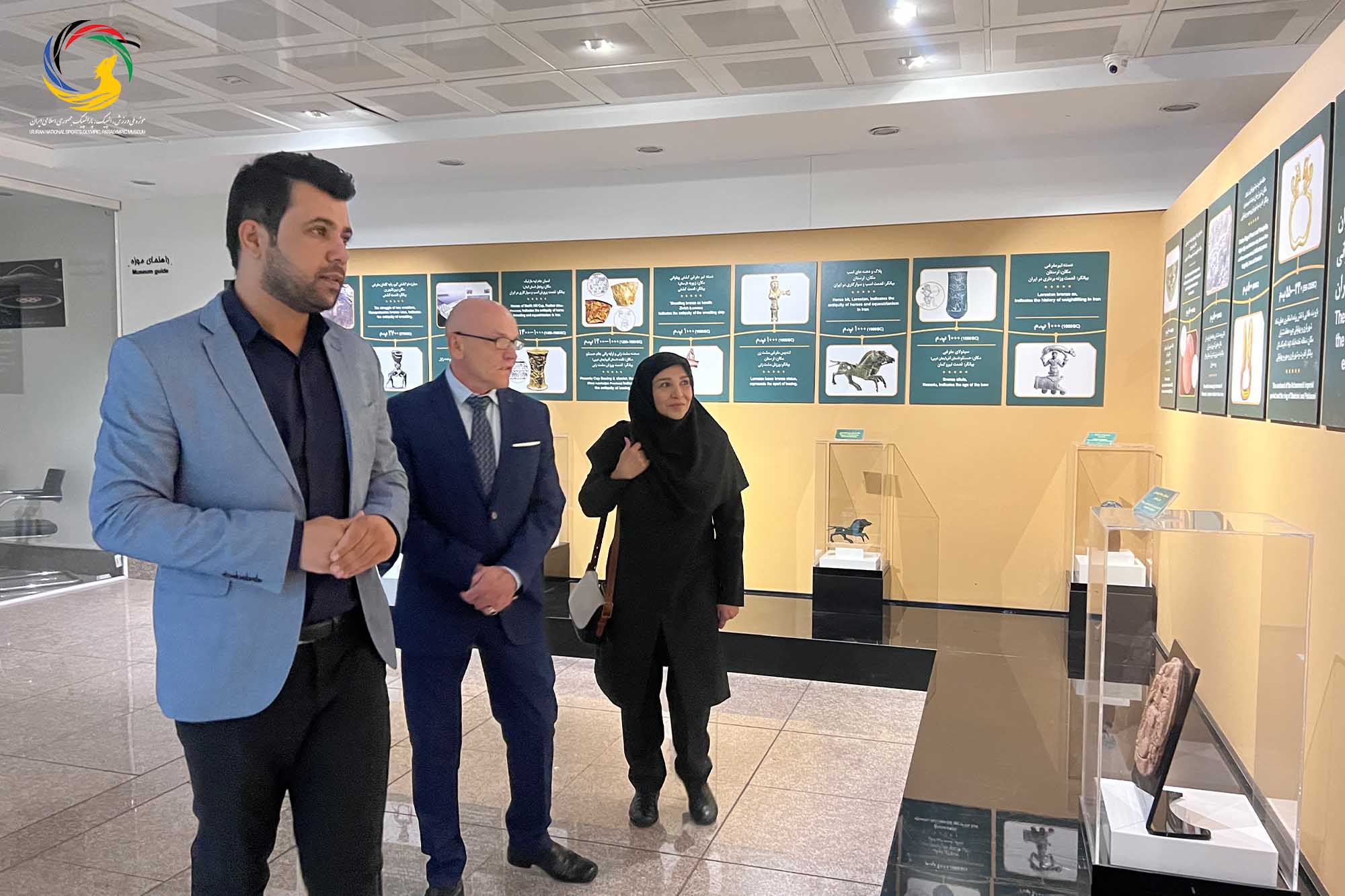 بازدید آندری نوویکوو مدرس جهانی پیلاتس و عضو کنفدراسیون پیلاتس از موزه ملی ورزش، المپیک، پارالمپیک