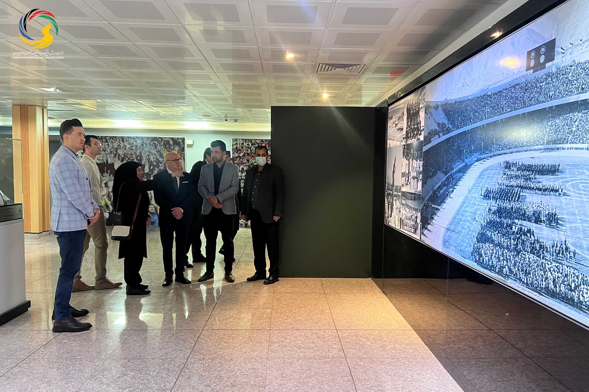 بازدید آندری نوویکوو مدرس جهانی پیلاتس و عضو کنفدراسیون پیلاتس از موزه ملی ورزش، المپیک، پارالمپیک