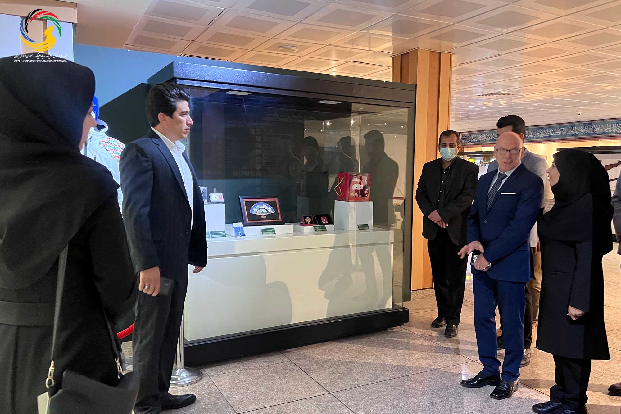 بازدید آندری نوویکوو مدرس جهانی پیلاتس و عضو کنفدراسیون پیلاتس از موزه ملی ورزش، المپیک، پارالمپیک