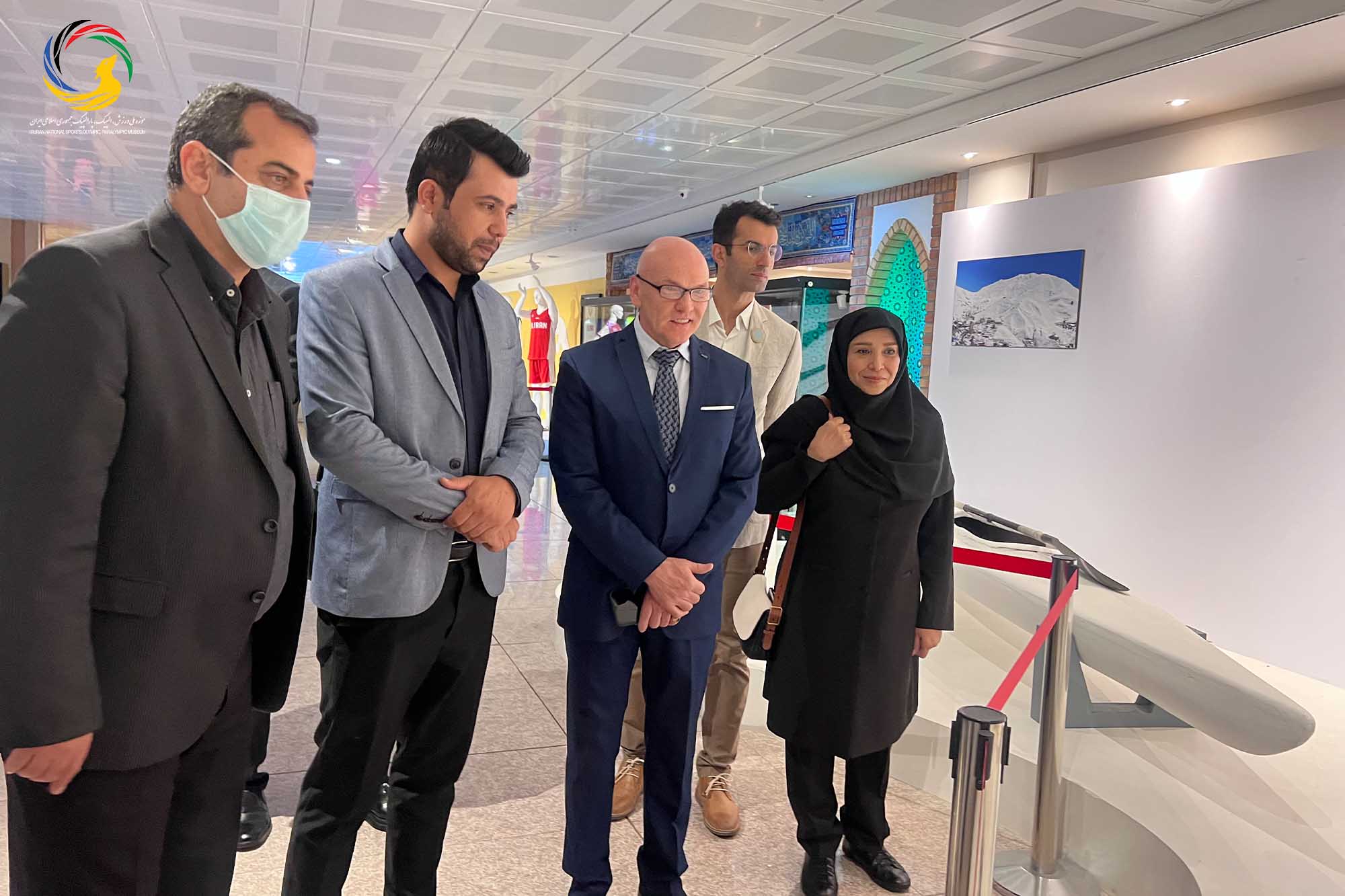 بازدید آندری نوویکوو مدرس جهانی پیلاتس و عضو کنفدراسیون پیلاتس از موزه ملی ورزش، المپیک، پارالمپیک