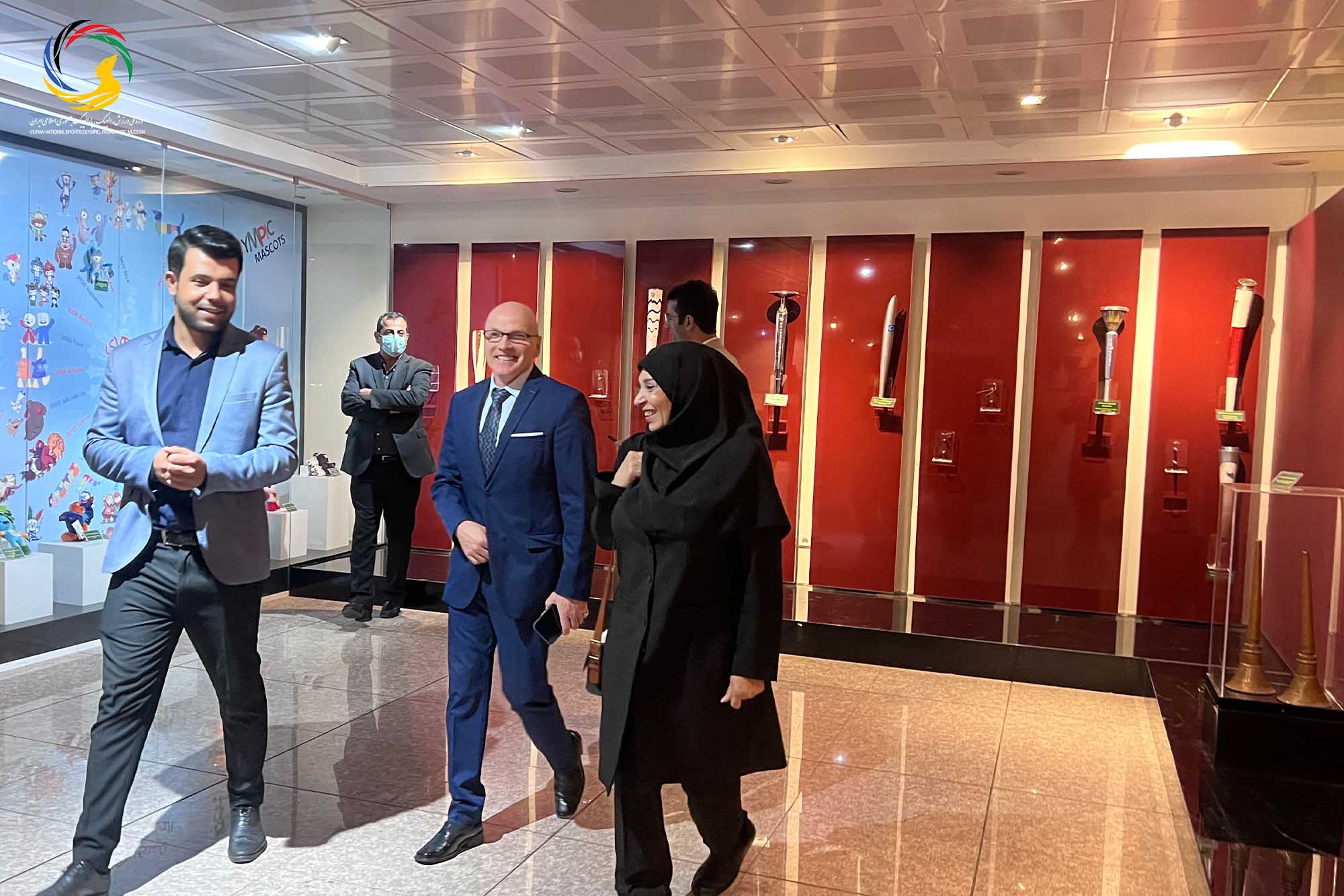 بازدید آندری نوویکوو مدرس جهانی پیلاتس و عضو کنفدراسیون پیلاتس از موزه ملی ورزش، المپیک، پارالمپیک