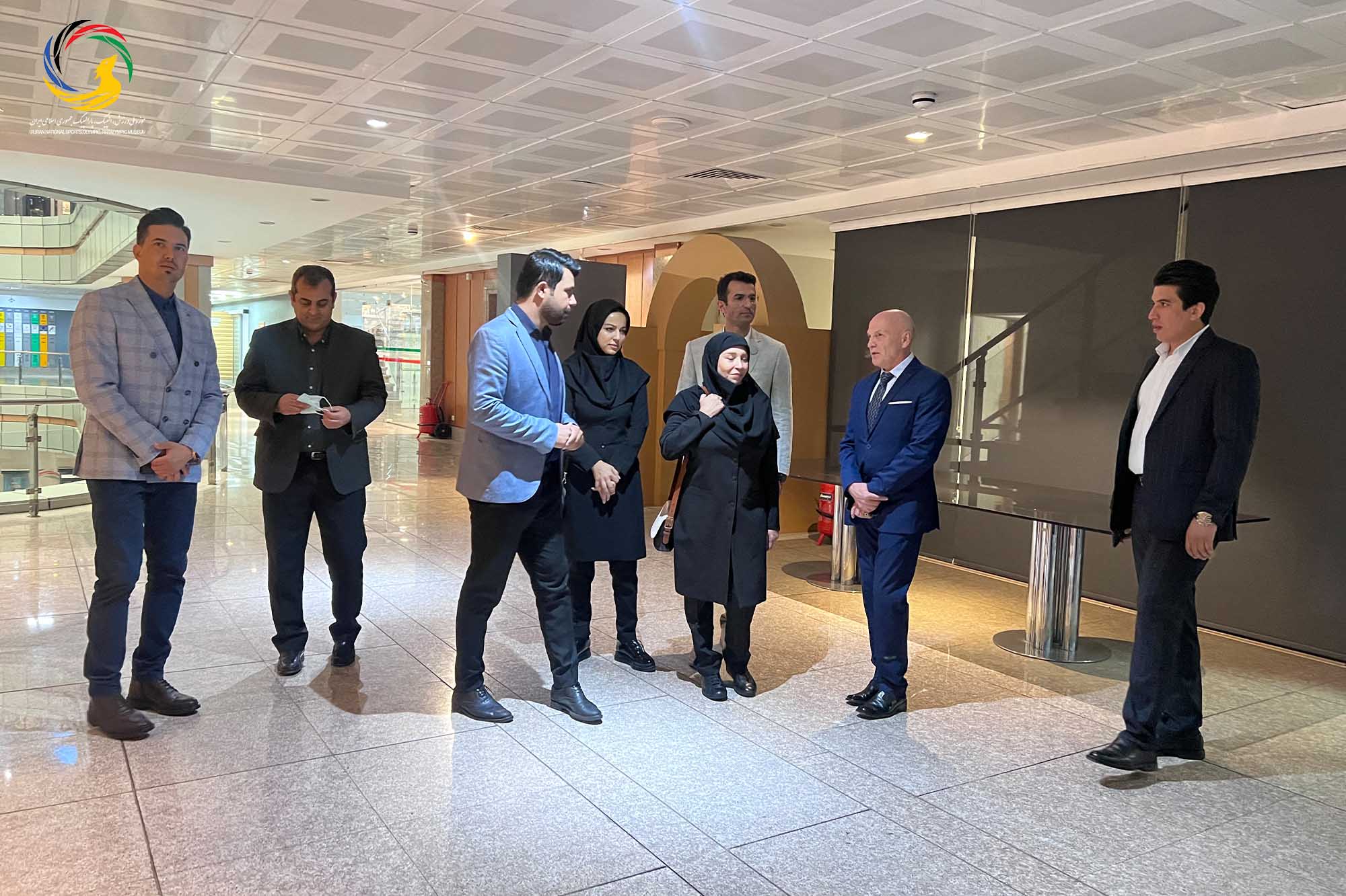 بازدید آندری نوویکوو مدرس جهانی پیلاتس و عضو کنفدراسیون پیلاتس از موزه ملی ورزش، المپیک، پارالمپیک
