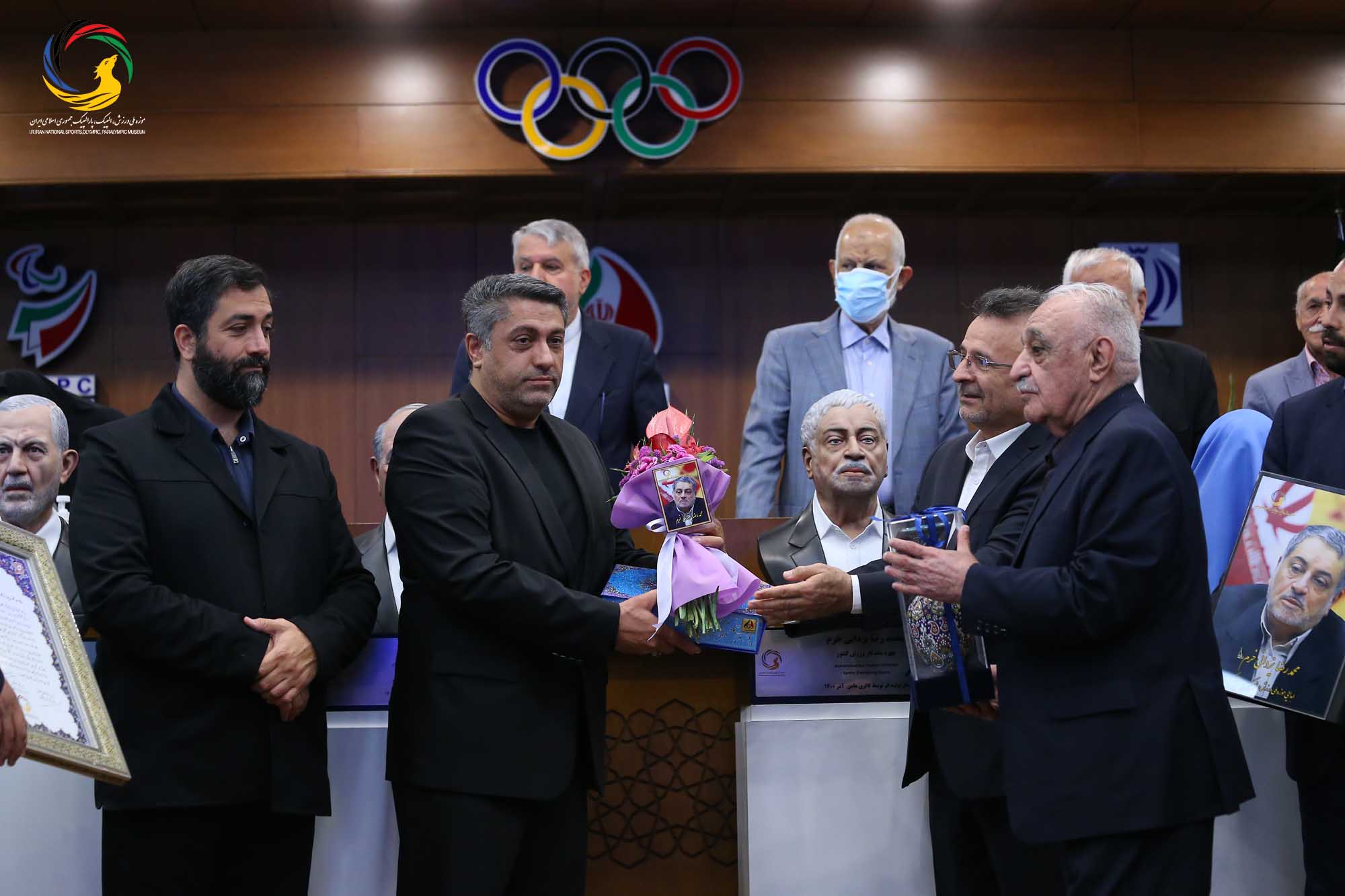 مراسم رونمایی از سردیس چهره های ماندگار ورزش ایران (حسن غفوری فرد، اکبر ترکان، محمدرضا یزدانی خرم، ابوالقاسم فارسی)