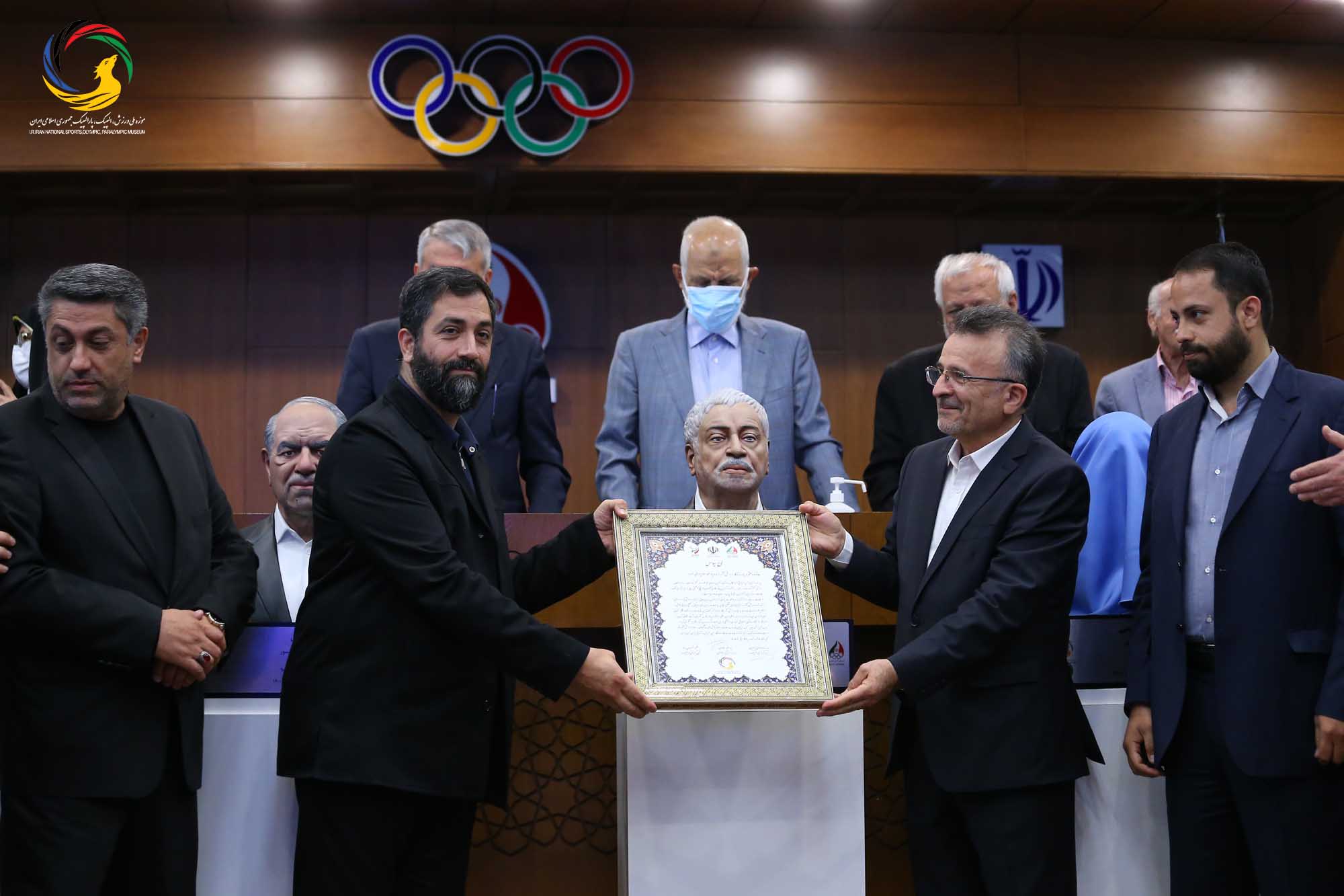 مراسم رونمایی از سردیس چهره های ماندگار ورزش ایران (حسن غفوری فرد، اکبر ترکان، محمدرضا یزدانی خرم، ابوالقاسم فارسی)