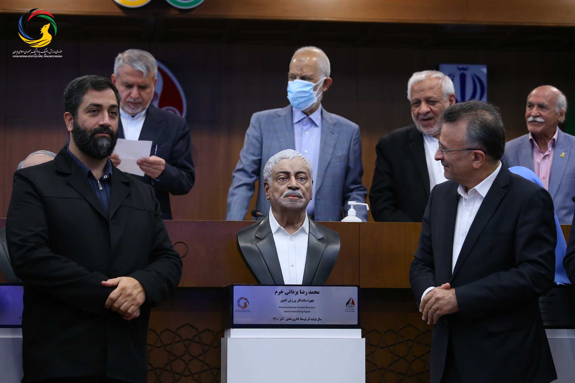 مراسم رونمایی از سردیس چهره های ماندگار ورزش ایران (حسن غفوری فرد، اکبر ترکان، محمدرضا یزدانی خرم، ابوالقاسم فارسی)