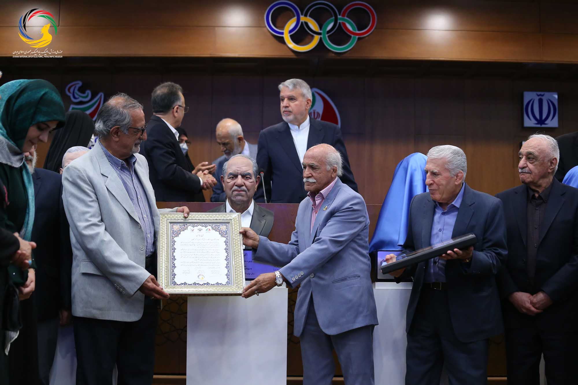 مراسم رونمایی از سردیس چهره های ماندگار ورزش ایران (حسن غفوری فرد، اکبر ترکان، محمدرضا یزدانی خرم، ابوالقاسم فارسی)