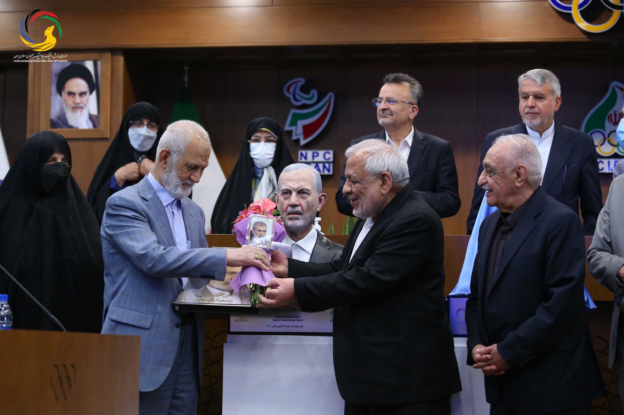 مراسم رونمایی از سردیس چهره های ماندگار ورزش ایران (حسن غفوری فرد، اکبر ترکان، محمدرضا یزدانی خرم، ابوالقاسم فارسی)