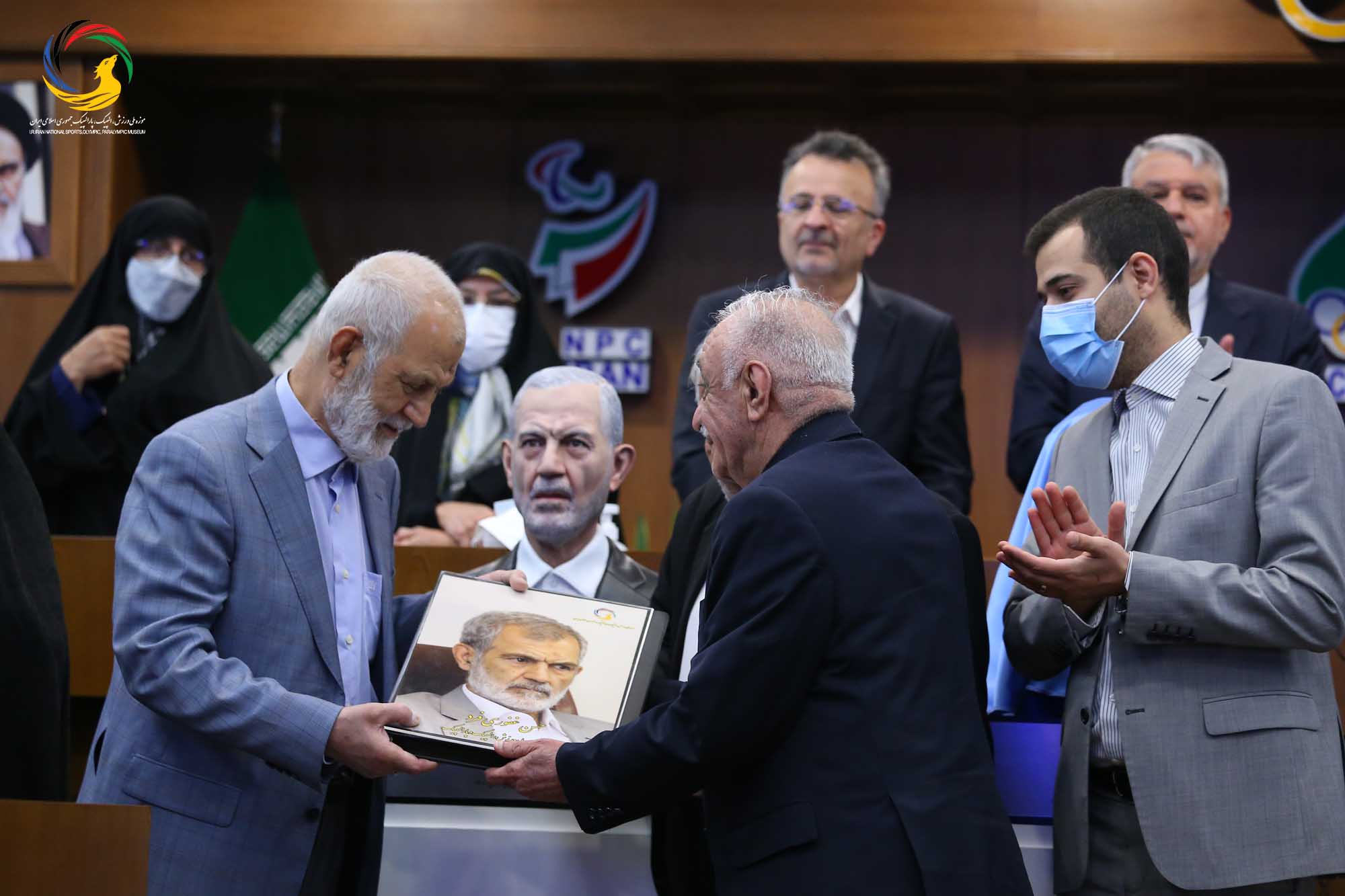 مراسم رونمایی از سردیس چهره های ماندگار ورزش ایران (حسن غفوری فرد، اکبر ترکان، محمدرضا یزدانی خرم، ابوالقاسم فارسی)