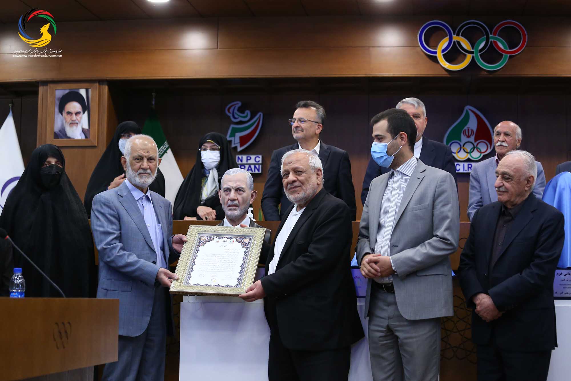 مراسم رونمایی از سردیس چهره های ماندگار ورزش ایران (حسن غفوری فرد، اکبر ترکان، محمدرضا یزدانی خرم، ابوالقاسم فارسی)