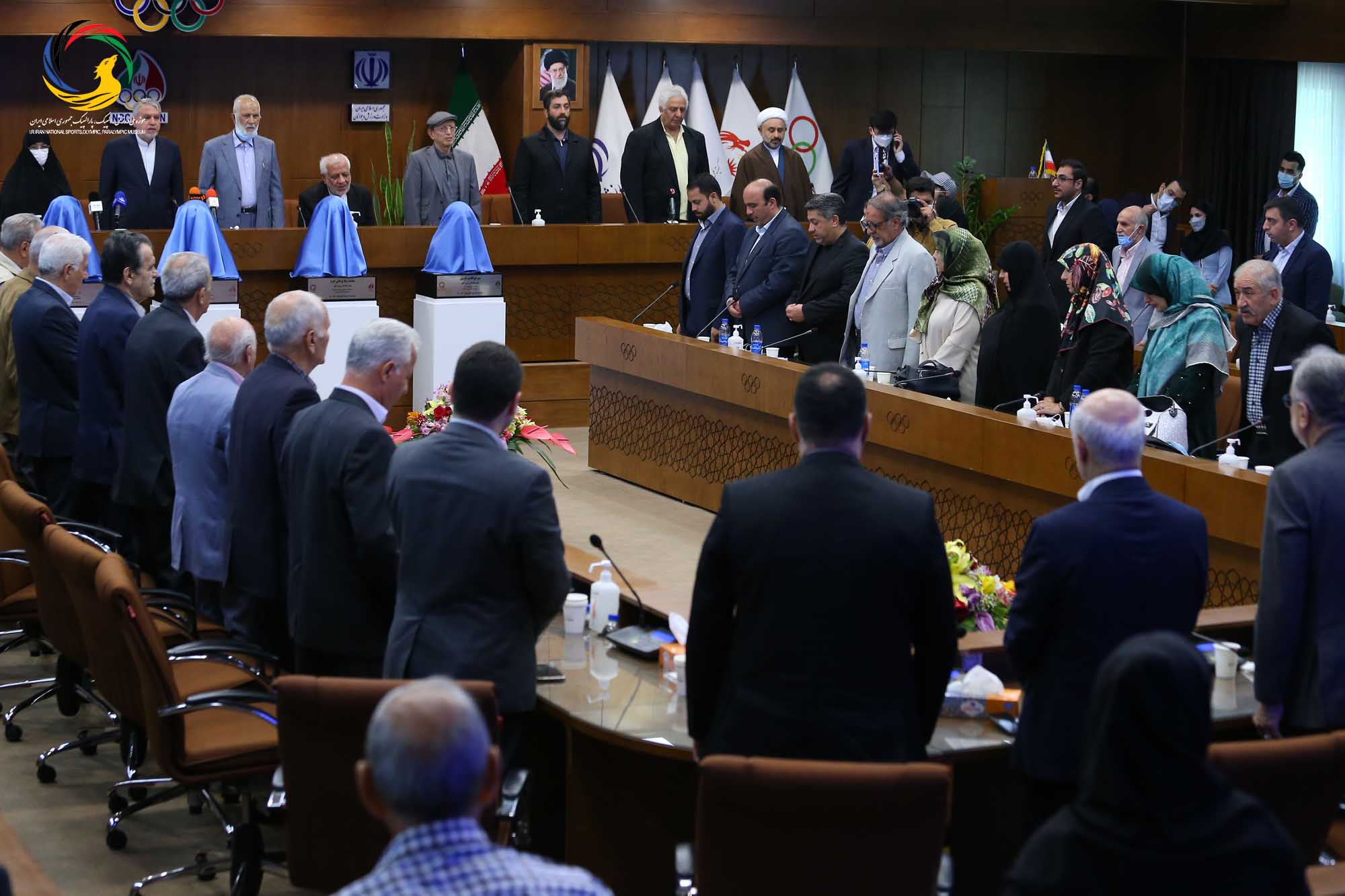 مراسم رونمایی از سردیس چهره های ماندگار ورزش ایران (حسن غفوری فرد، اکبر ترکان، محمدرضا یزدانی خرم، ابوالقاسم فارسی)