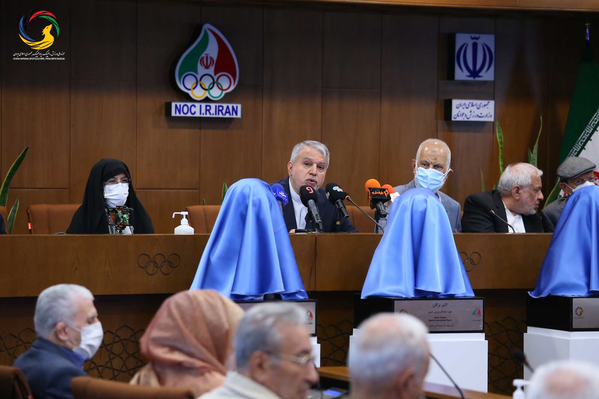 مراسم رونمایی از سردیس چهره های ماندگار ورزش ایران (حسن غفوری فرد، اکبر ترکان، محمدرضا یزدانی خرم، ابوالقاسم فارسی)