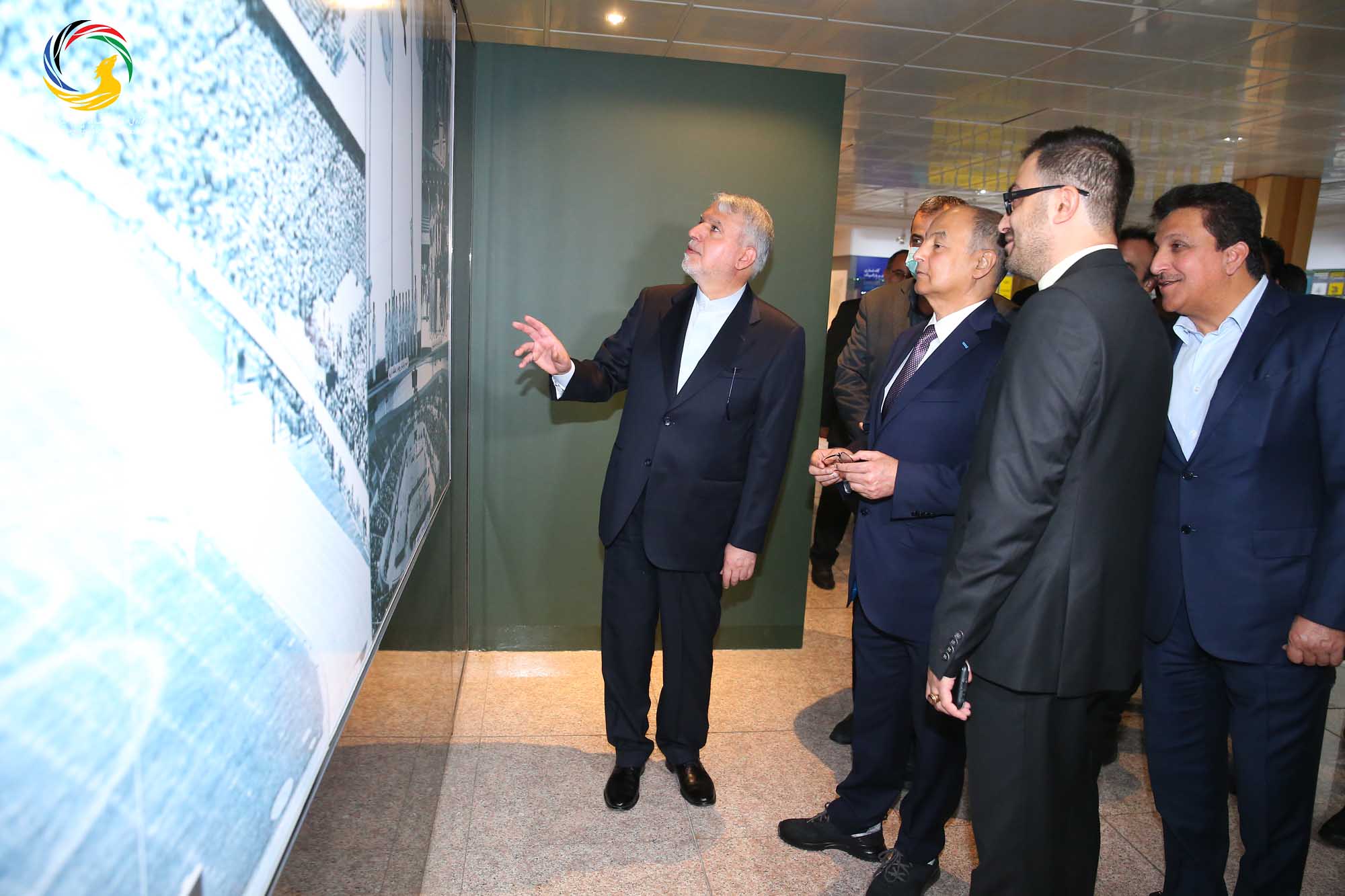 بازدید حسین المسلم مدیر کل شورای المپیک آسیا و رئیس فدراسیون بین المللی شنا از موزه ملی ورزش، المپیک، پارالمپیک