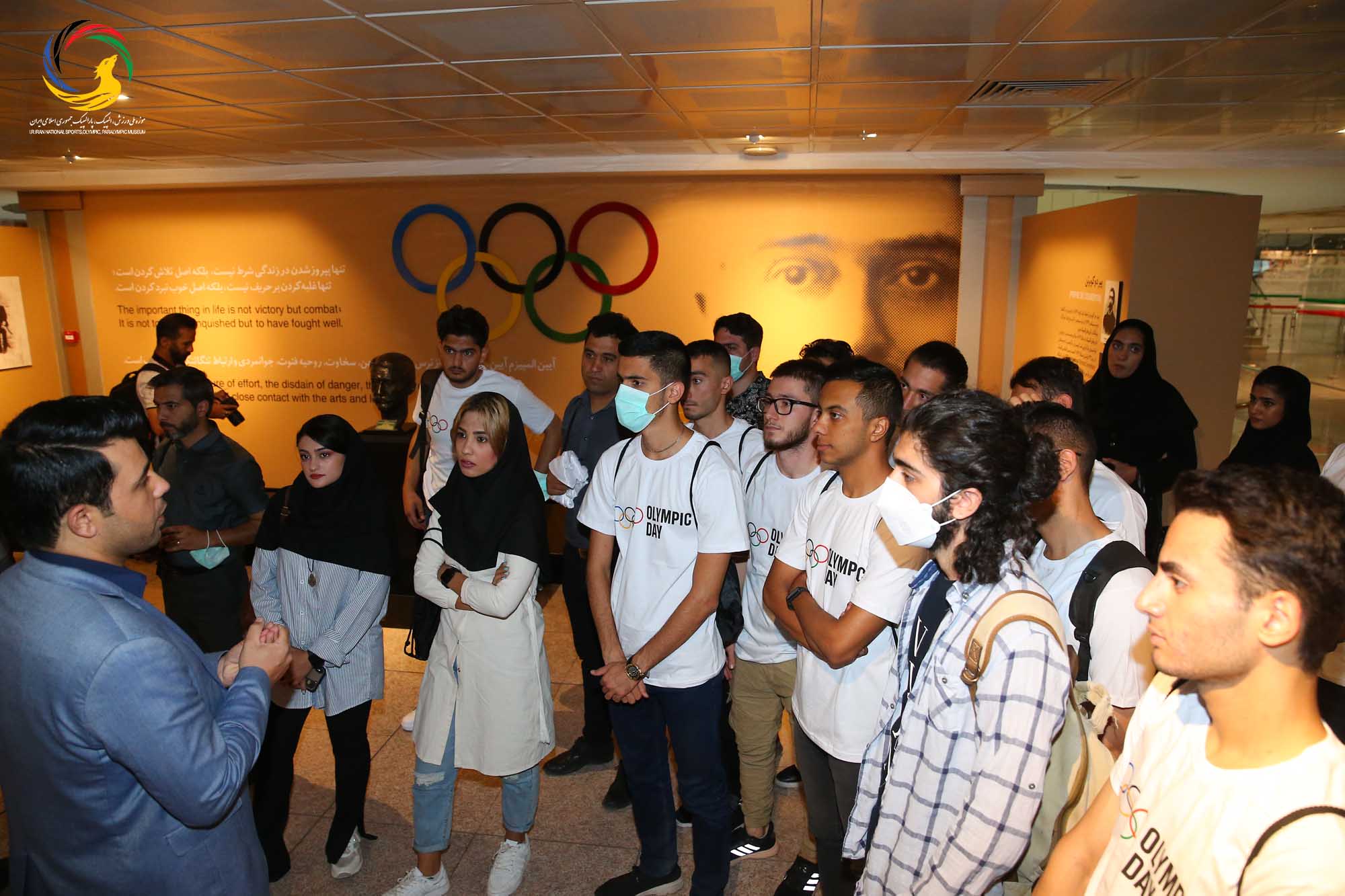 بازدید دانشجویان دانشکده تربیت بدنی دانشگاه خوارزمی از موزه ملی ورزش، المپیک، پارالمپیک